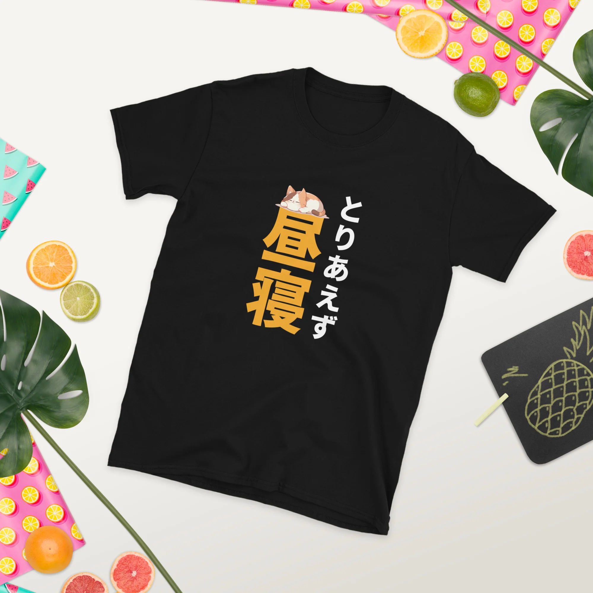 A little Cat Nap in Japanese T-Shirt - Image 5