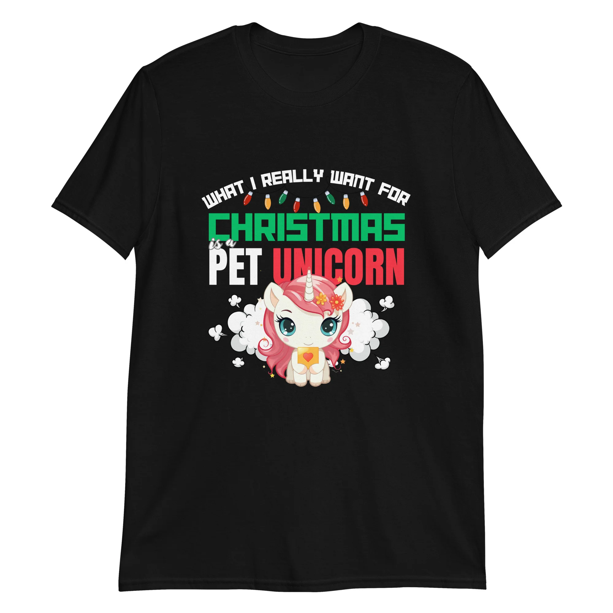 A Pet Unicorn for Magical Holiday Humor T-Shirt