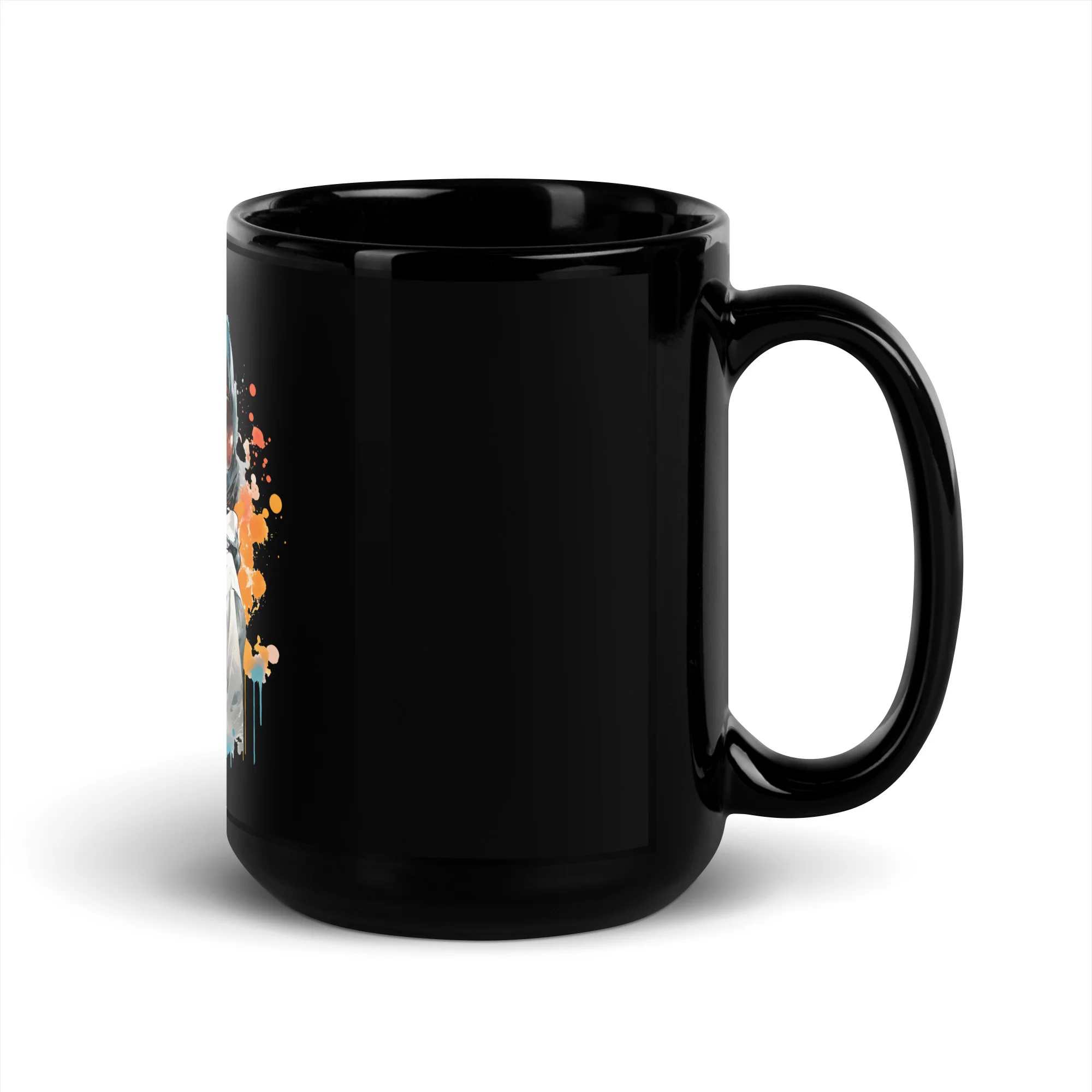 Anime Beats: Girl with Headphones Black Mug - Image 5