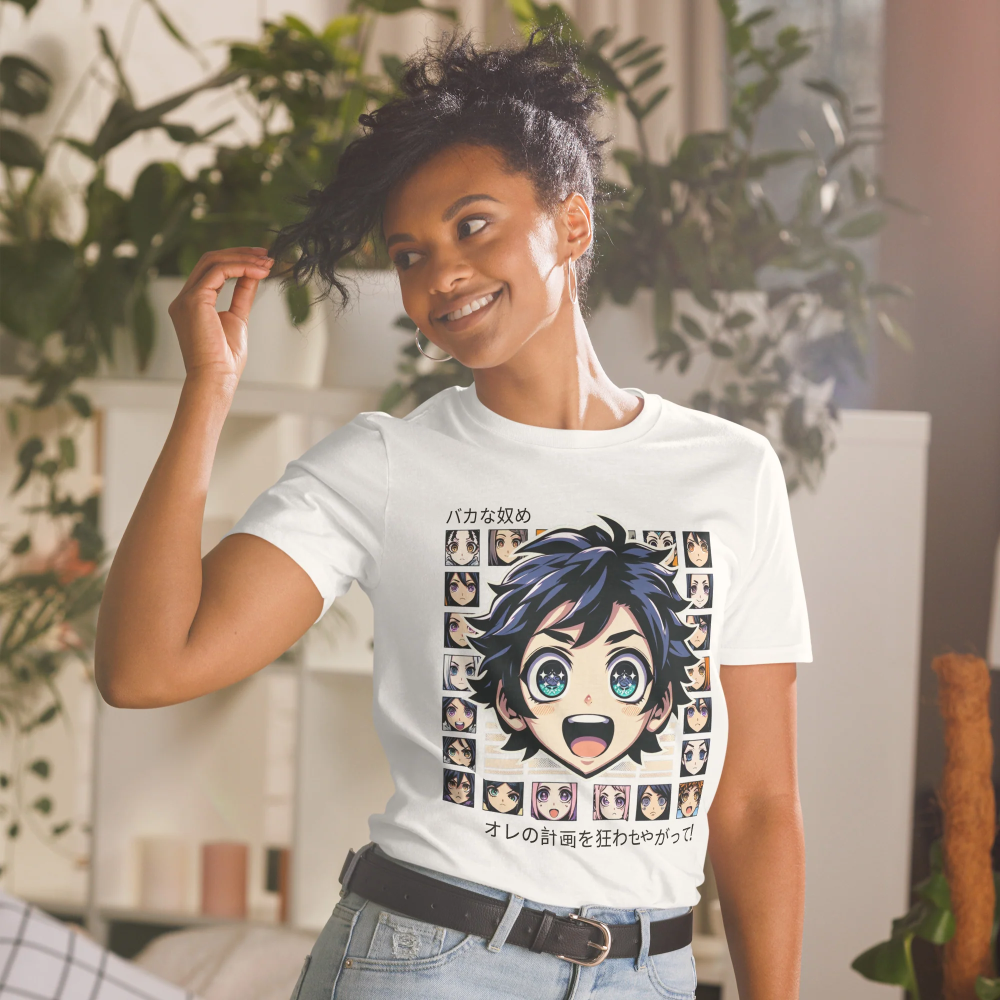 Anime Boy with Surprised Expression T-Shirt - Image 2