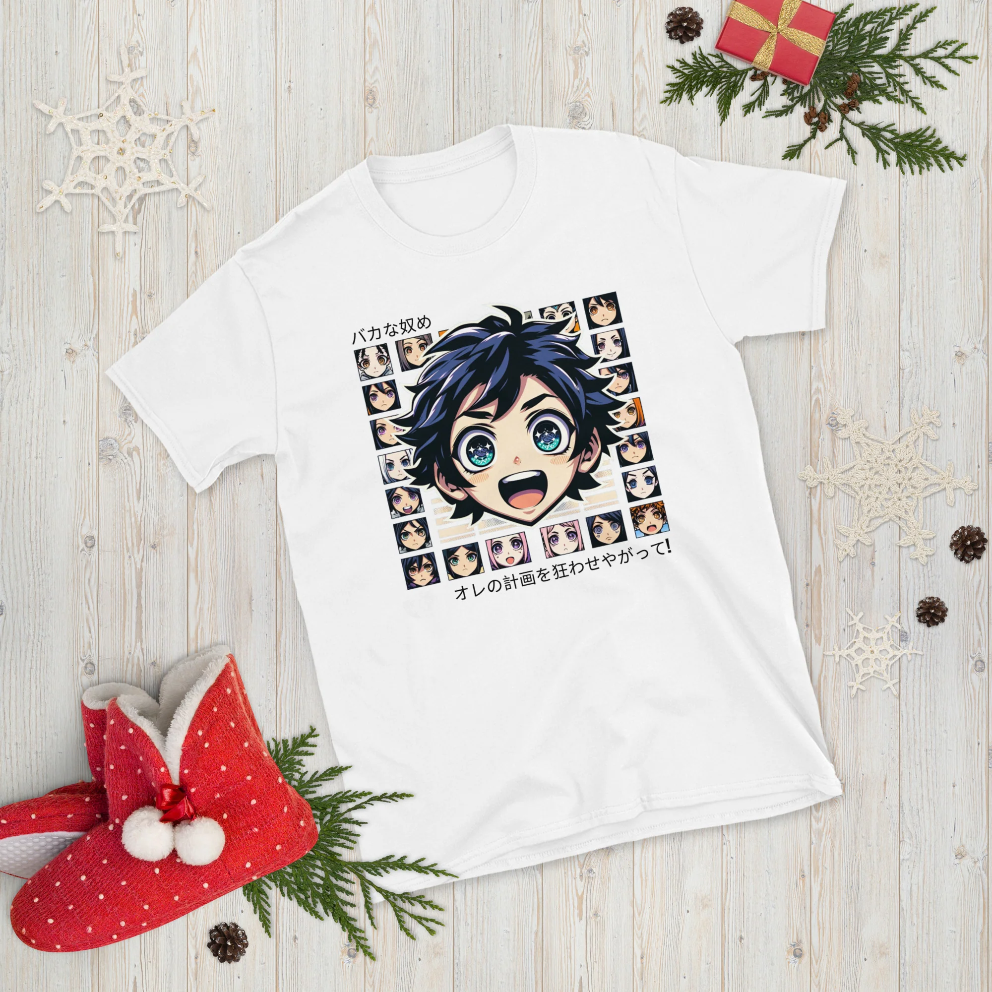 Anime Boy with Surprised Expression T-Shirt - Image 3
