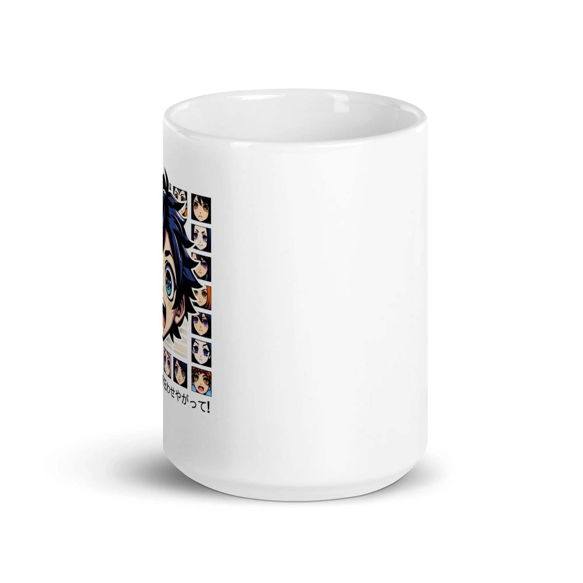 Anime Boy with Surprised Expression White Mug - Image 3