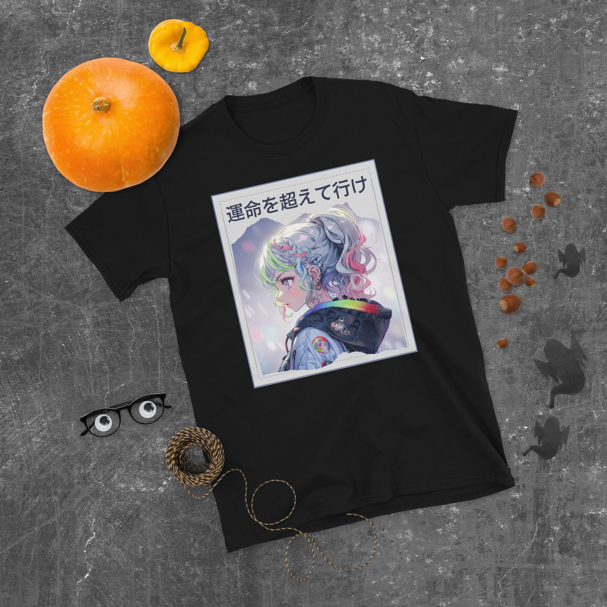 Anime Eyes Girl Go Beyond Fate Japan T-Shirt - Image 4
