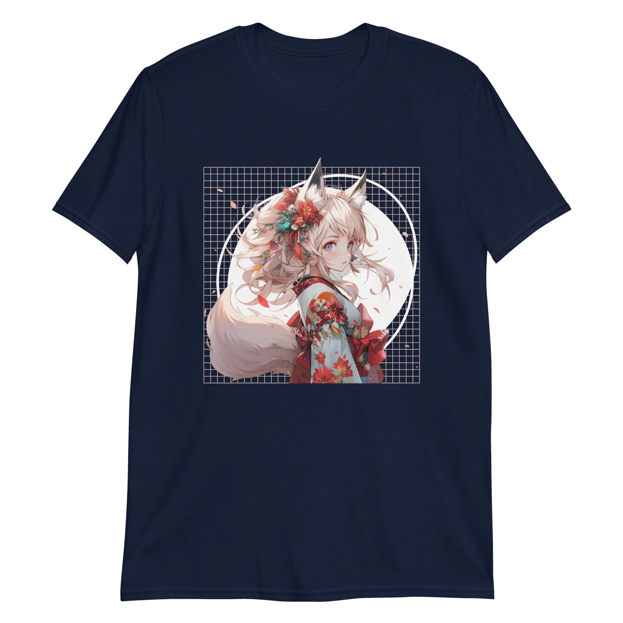 Anime Kitsune Girl: Kimono Glam T-Shirt - Image 5