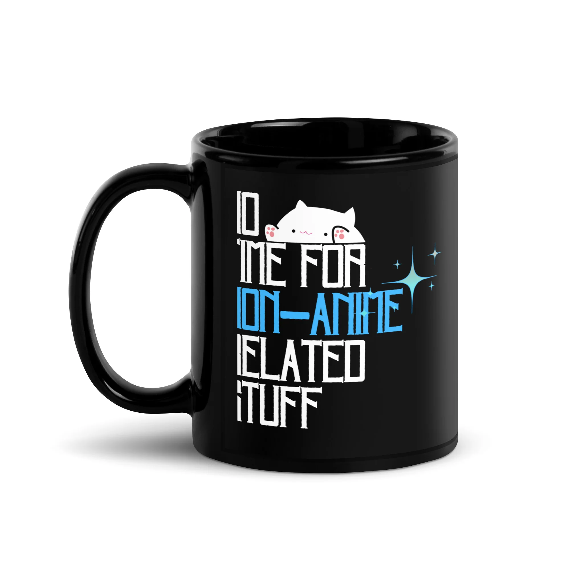 Anime Life's Priority Black Mug - Image 2
