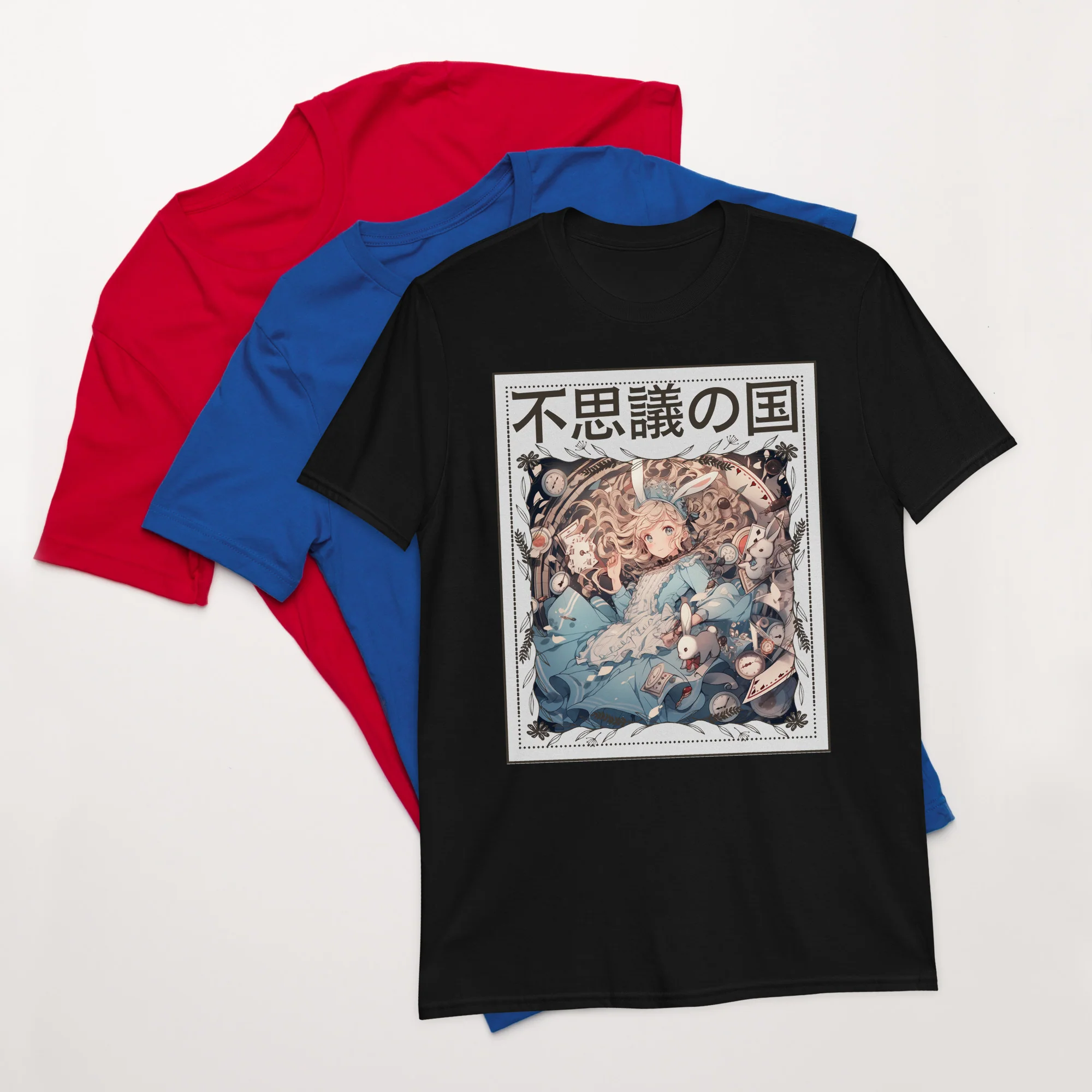 Anime Wonderland a Strange Land Japanese T-Shirt - Image 3
