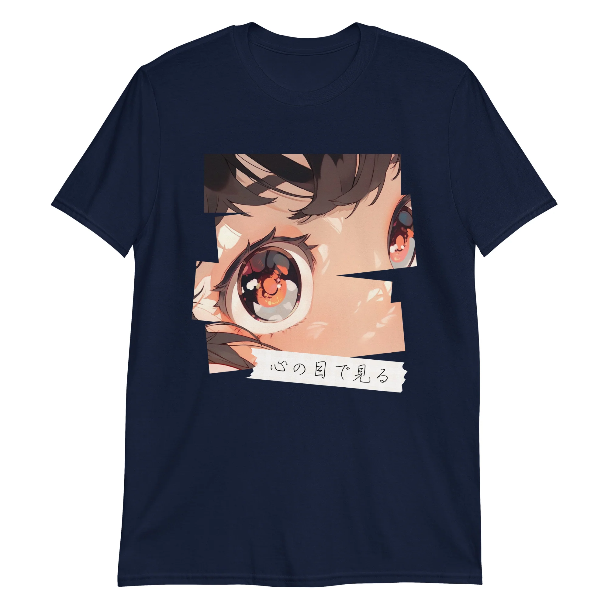 Big Anime Eyes Japanese Culture Art T-Shirt - Image 5