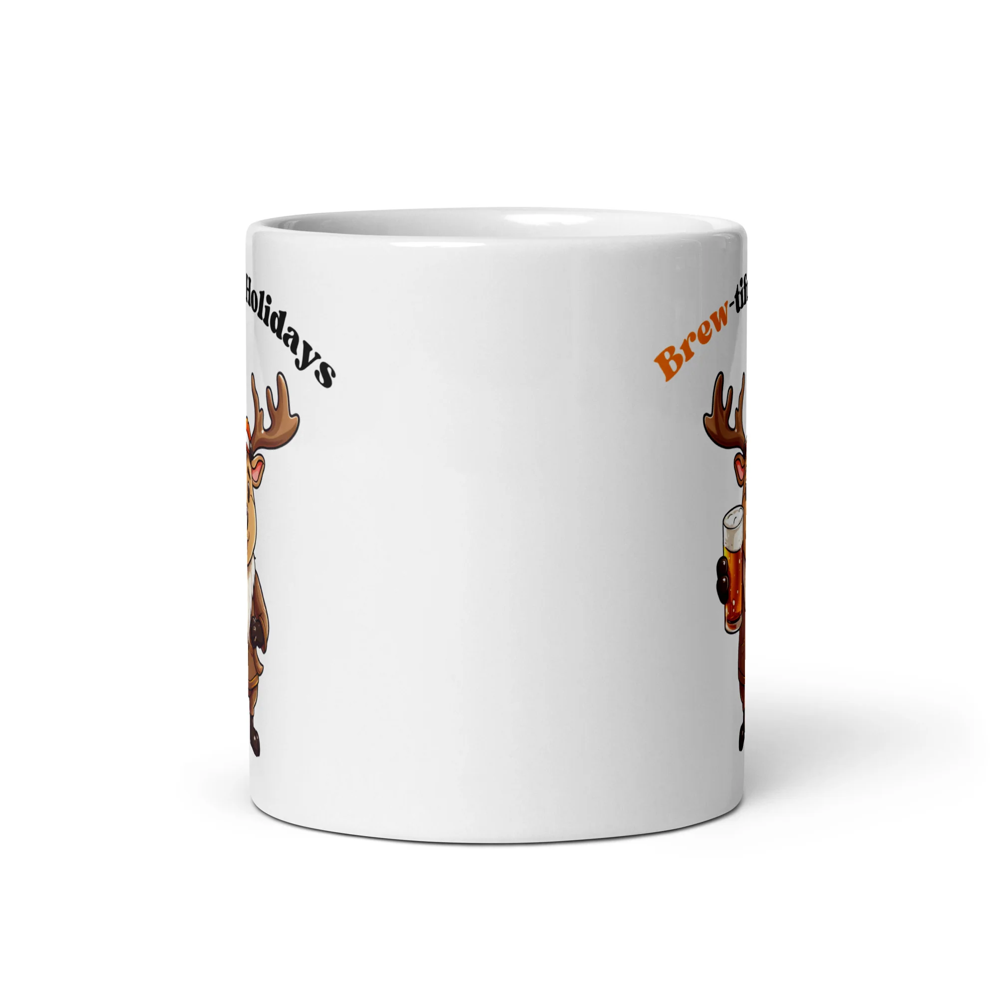 Brew-tiful Holidays Cheer Beer White Mug - Image 3