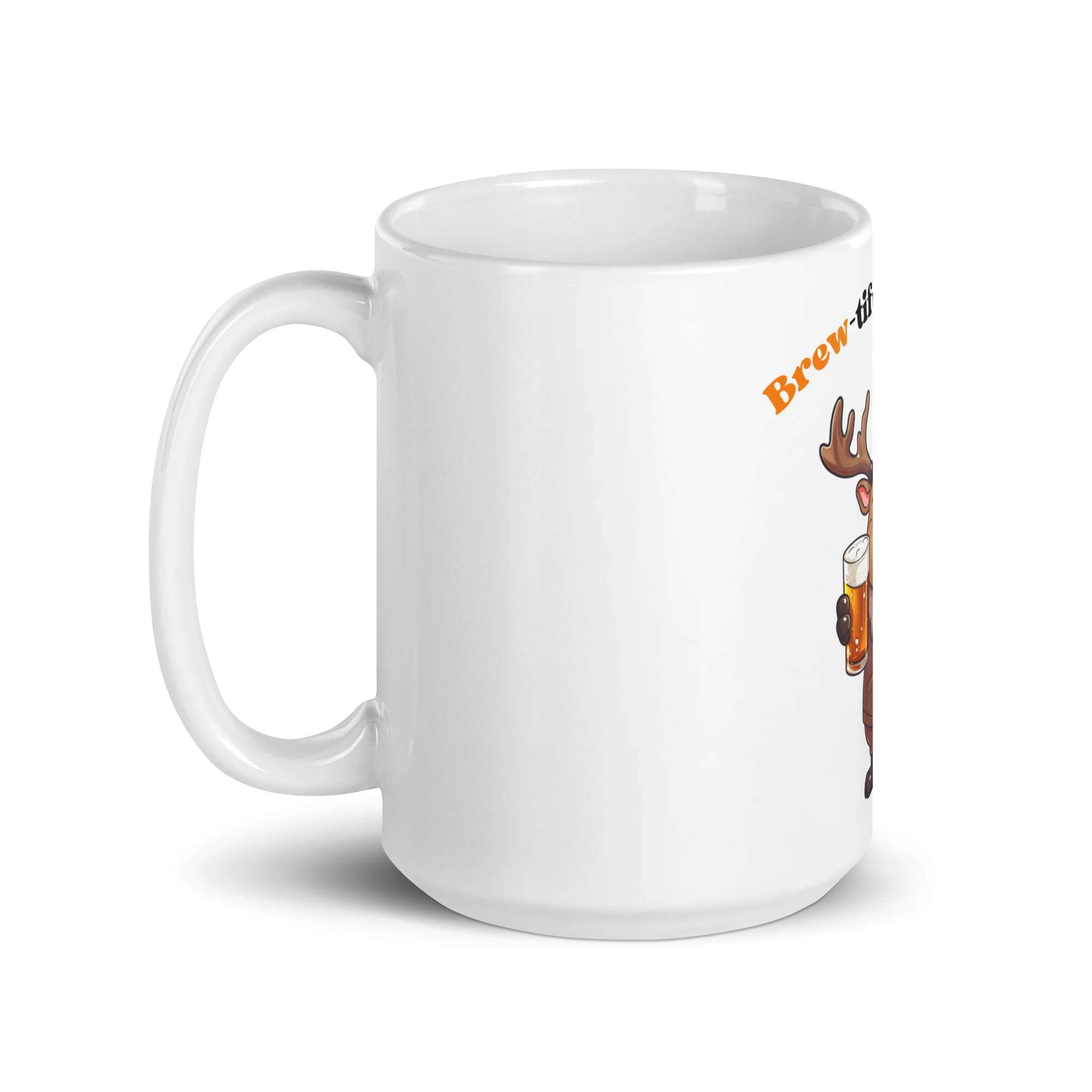 Brew-tiful Holidays Cheer Beer White Mug - Image 5