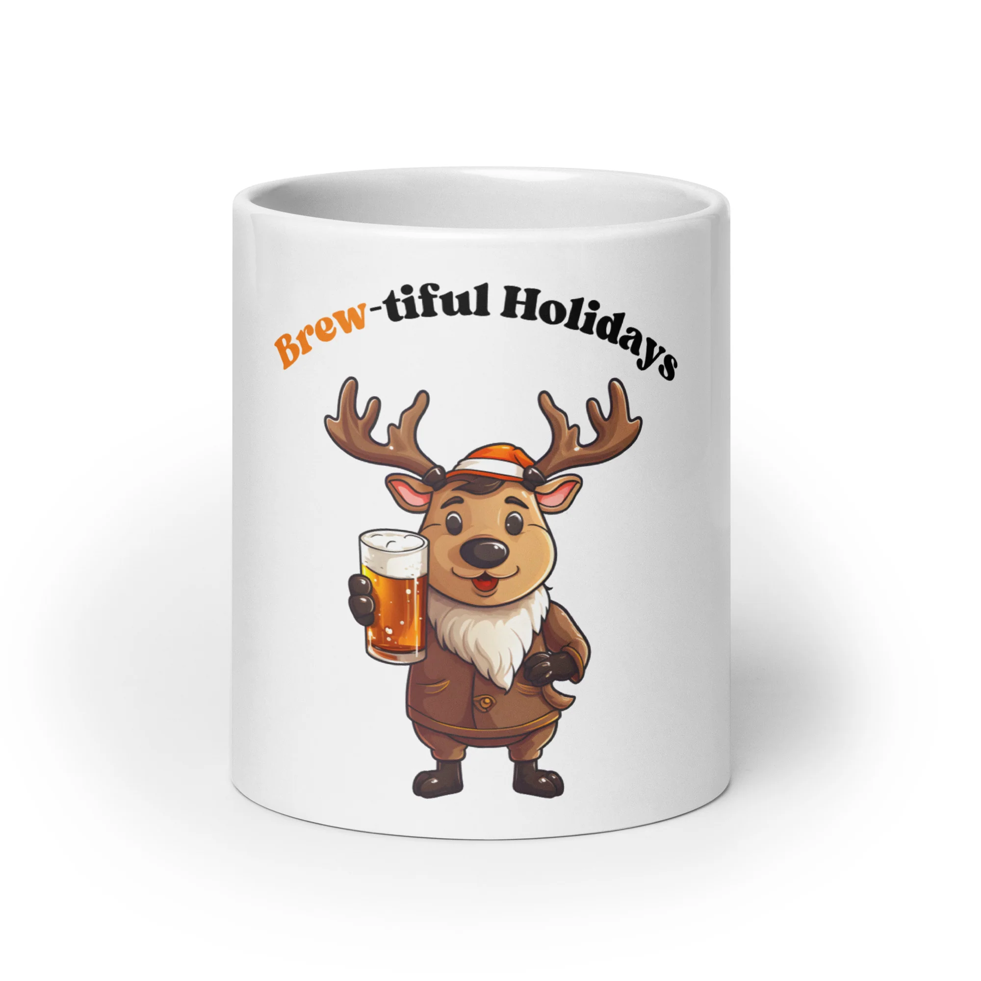 Brew-tiful Holidays Cheer Beer White Mug - Image 9