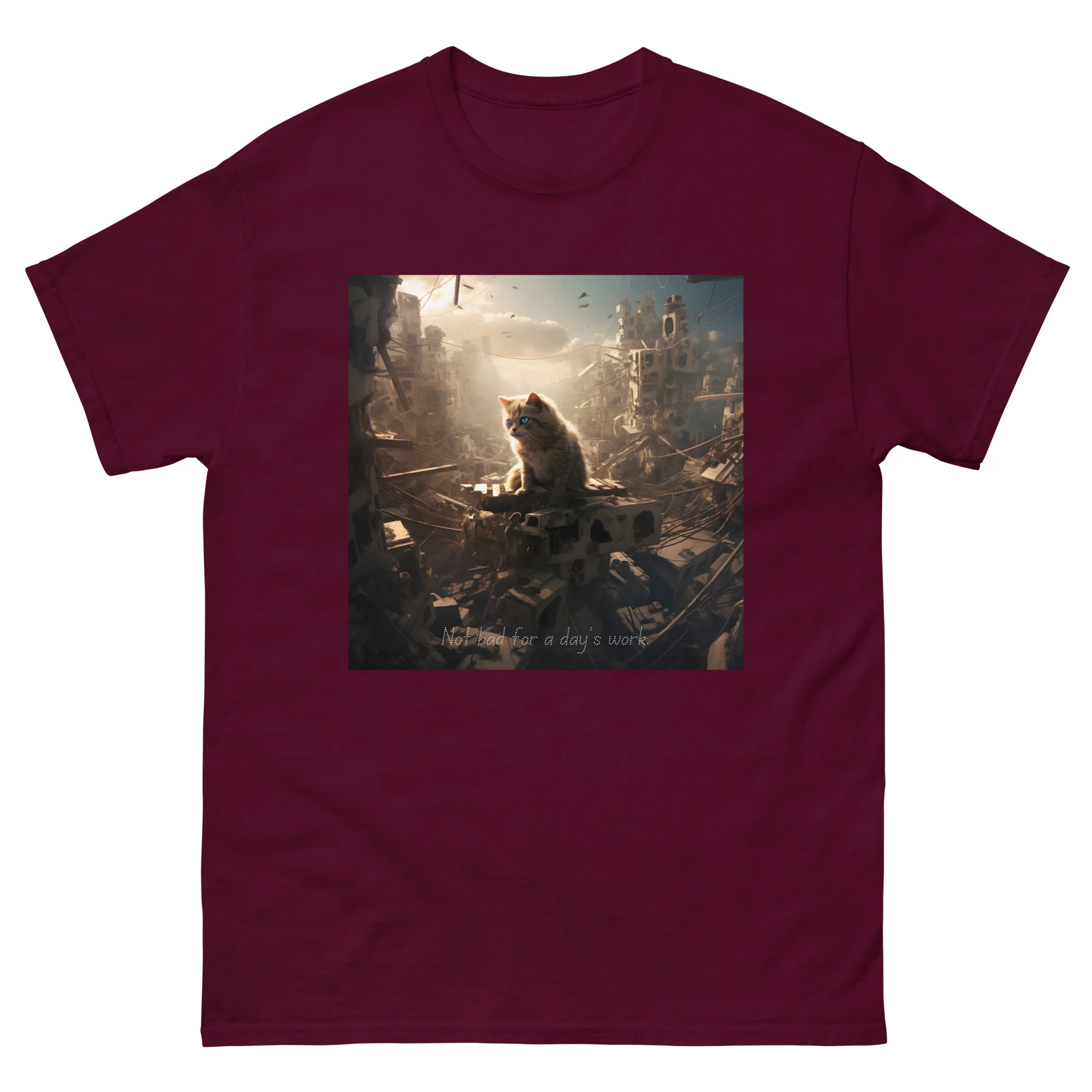 Cat Apocalypse Not Bad for a Day's Work T-Shirt