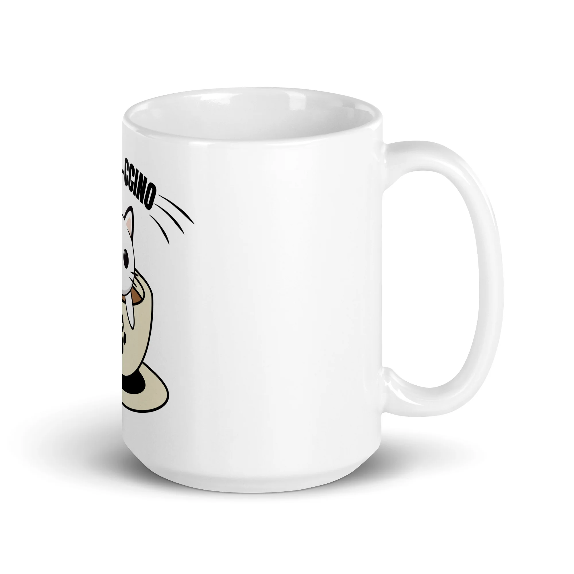 Cat-Pur-Ccino The Purrfect Blend White Mug - Image 4