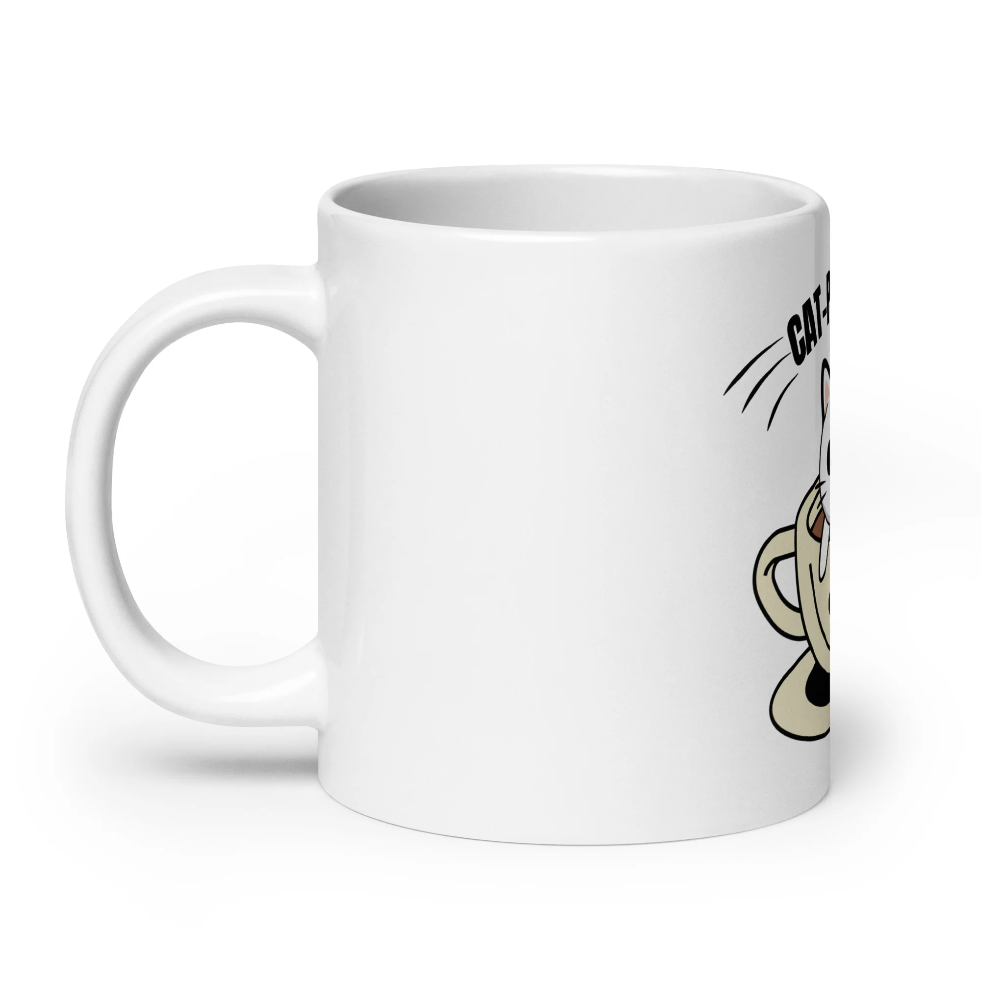 Cat-Pur-Ccino The Purrfect Blend White Mug - Image 8