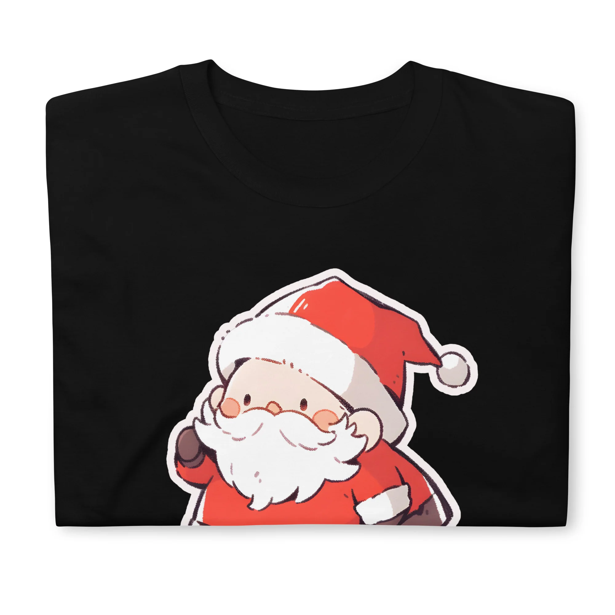 Chibi Merikuri Santa in Japanese T-Shirt - Image 2