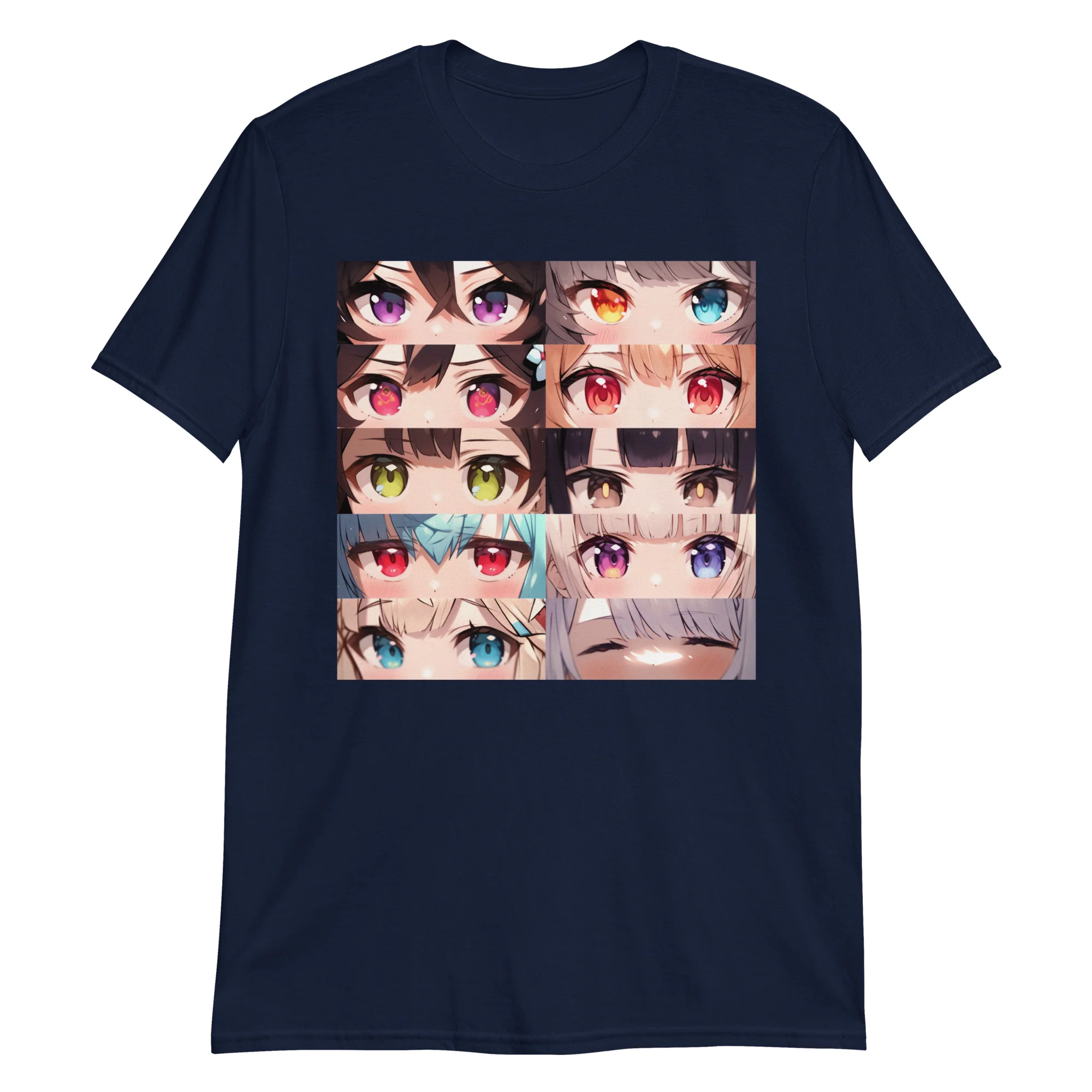 Colorful Cute Anime Eyes T-Shirt - Image 5