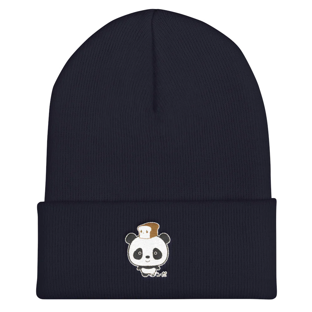 Cute and Kawaii Panda with Bread Pan Da! in Japanese Cuffed Beanie - Image 4
