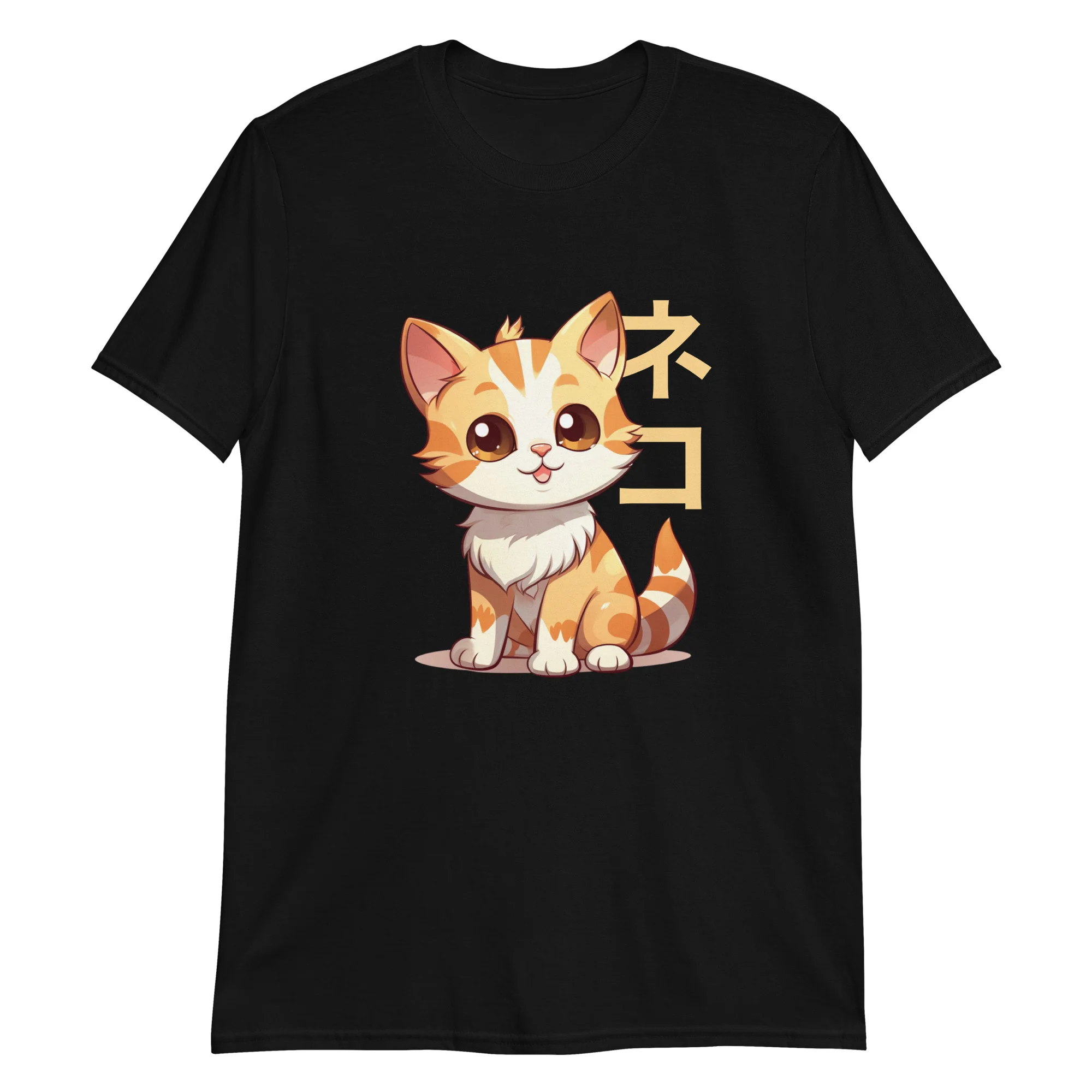Cute Anime Cat Neko: Paws & Whiskers T-Shirt - Image 2