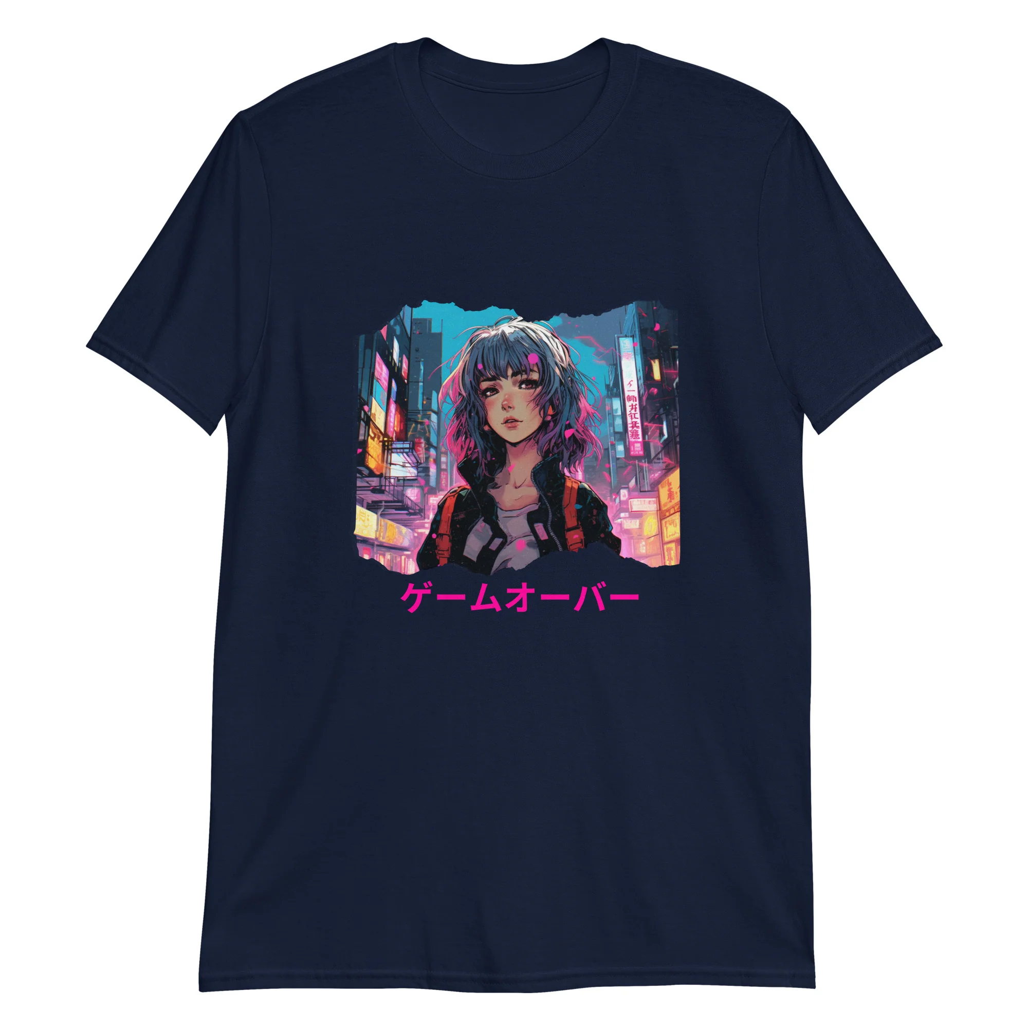 Cyberpunk Anime Game Over T-Shirt