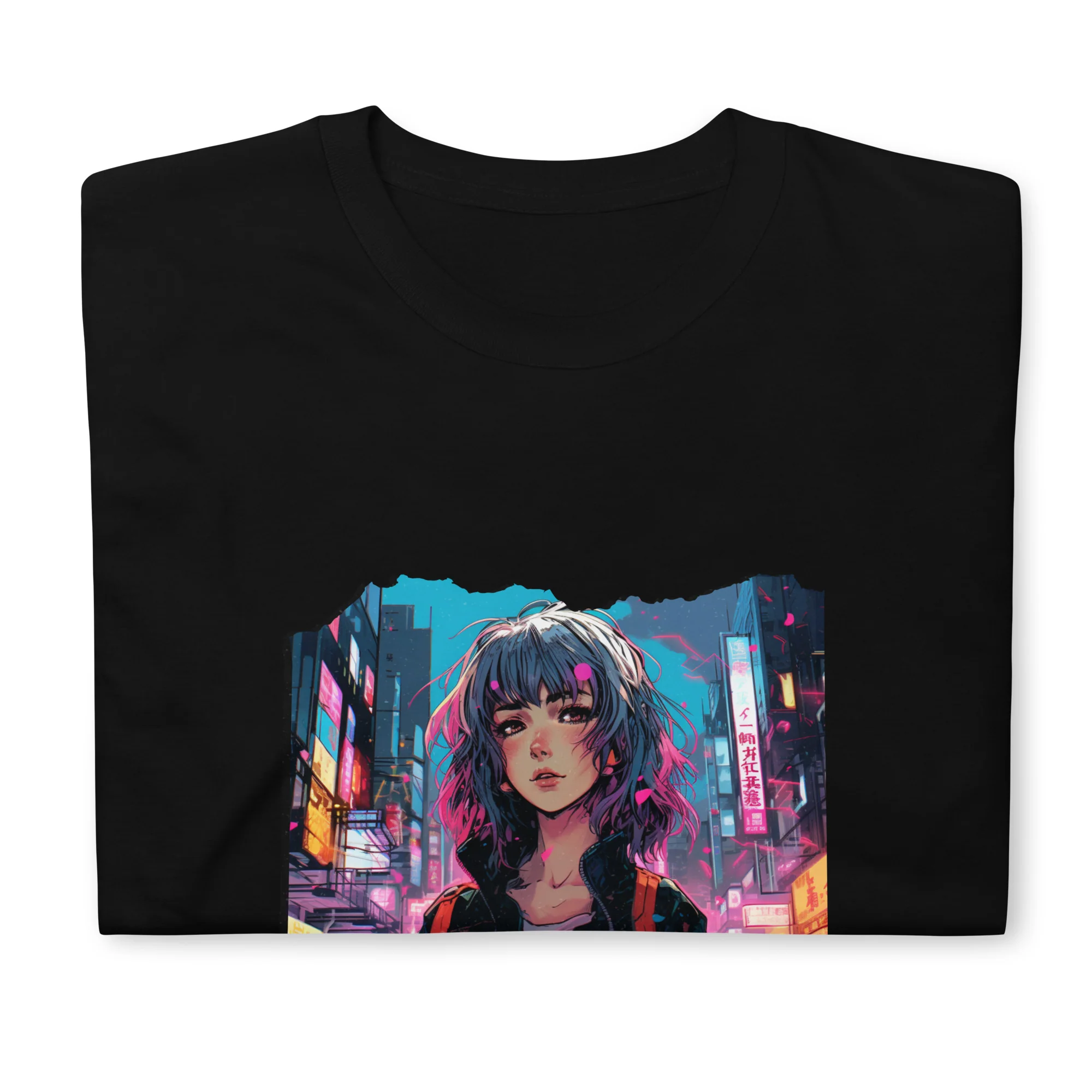 Cyberpunk Anime Game Over T-Shirt - Image 6