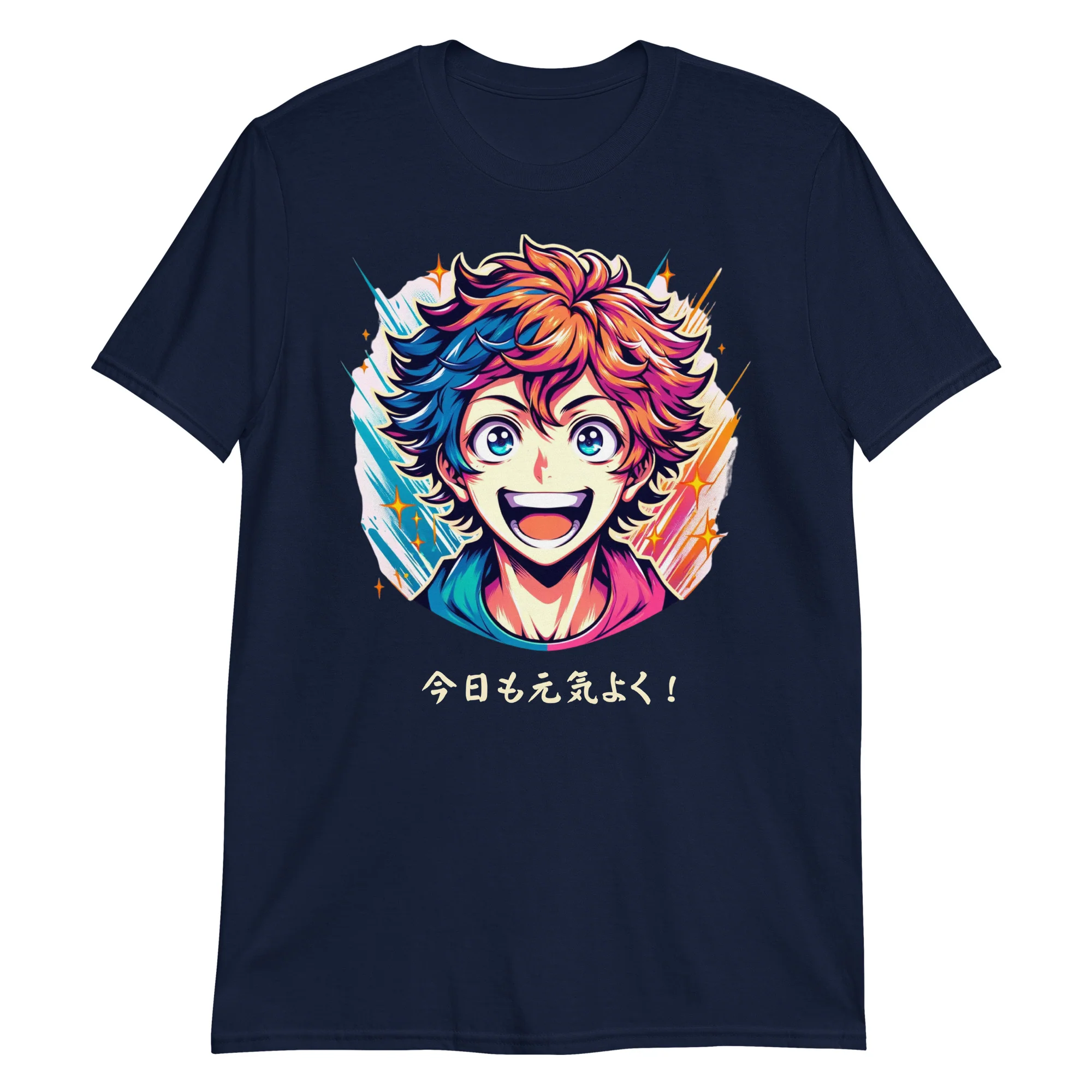 Enthusiastic Young Anime Man T-Shirt - Image 5