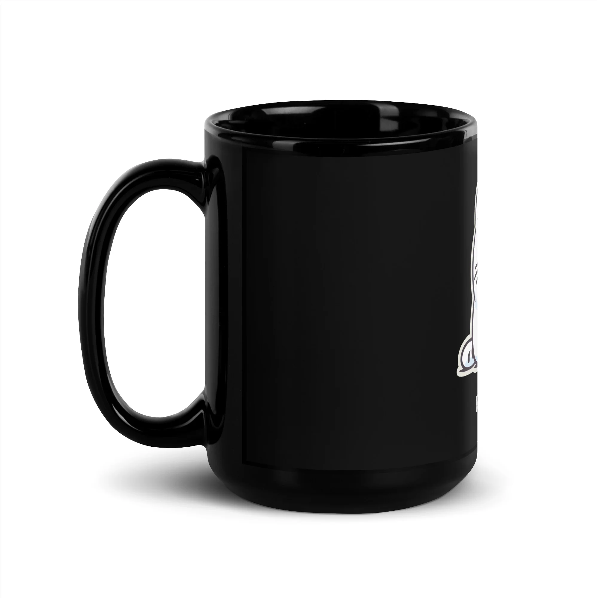 Fickle Feline: Pet Me, Now Stop Cat Black Mug - Image 4