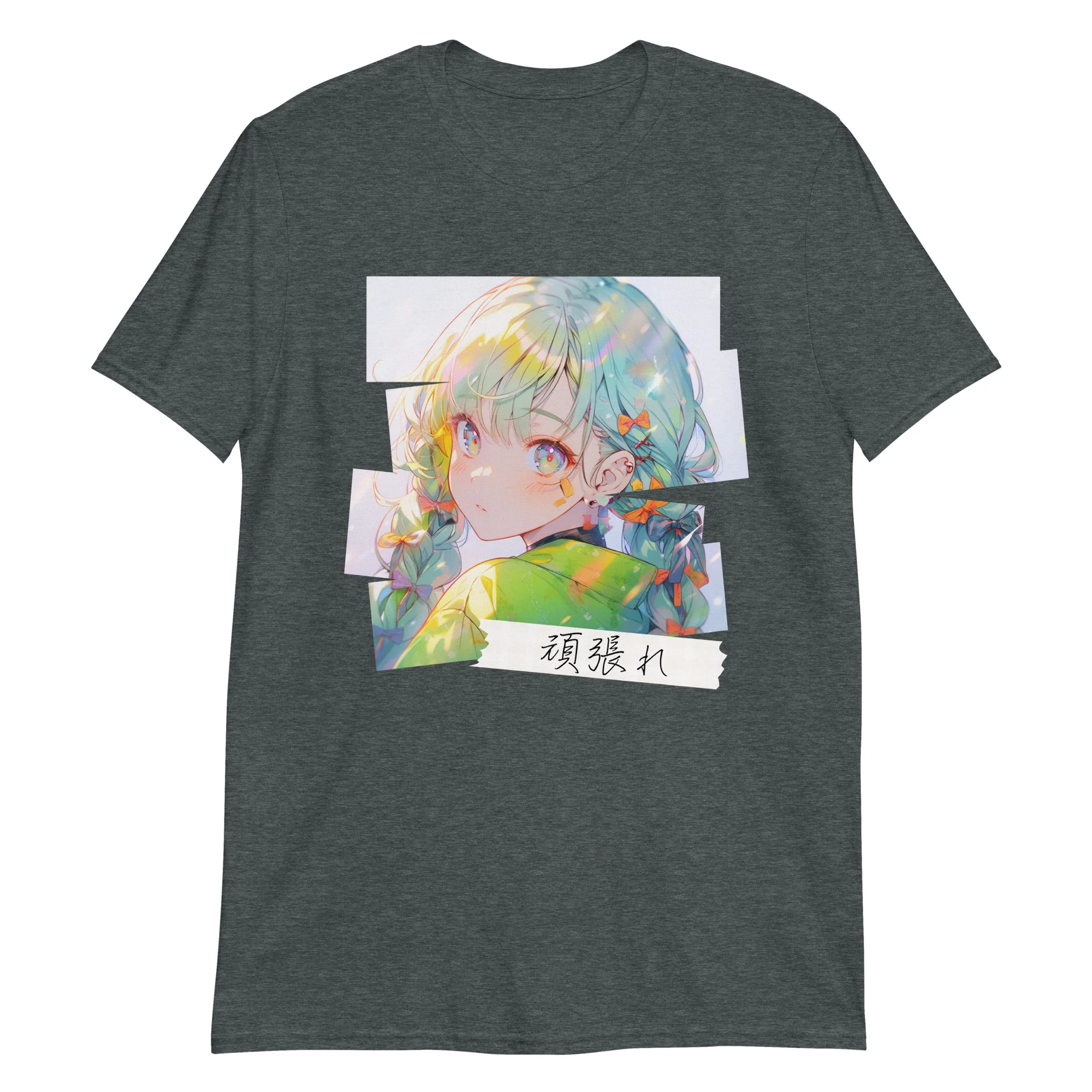 Ganbare Anime Eyes Japanese Style Mood T-Shirt - Image 6