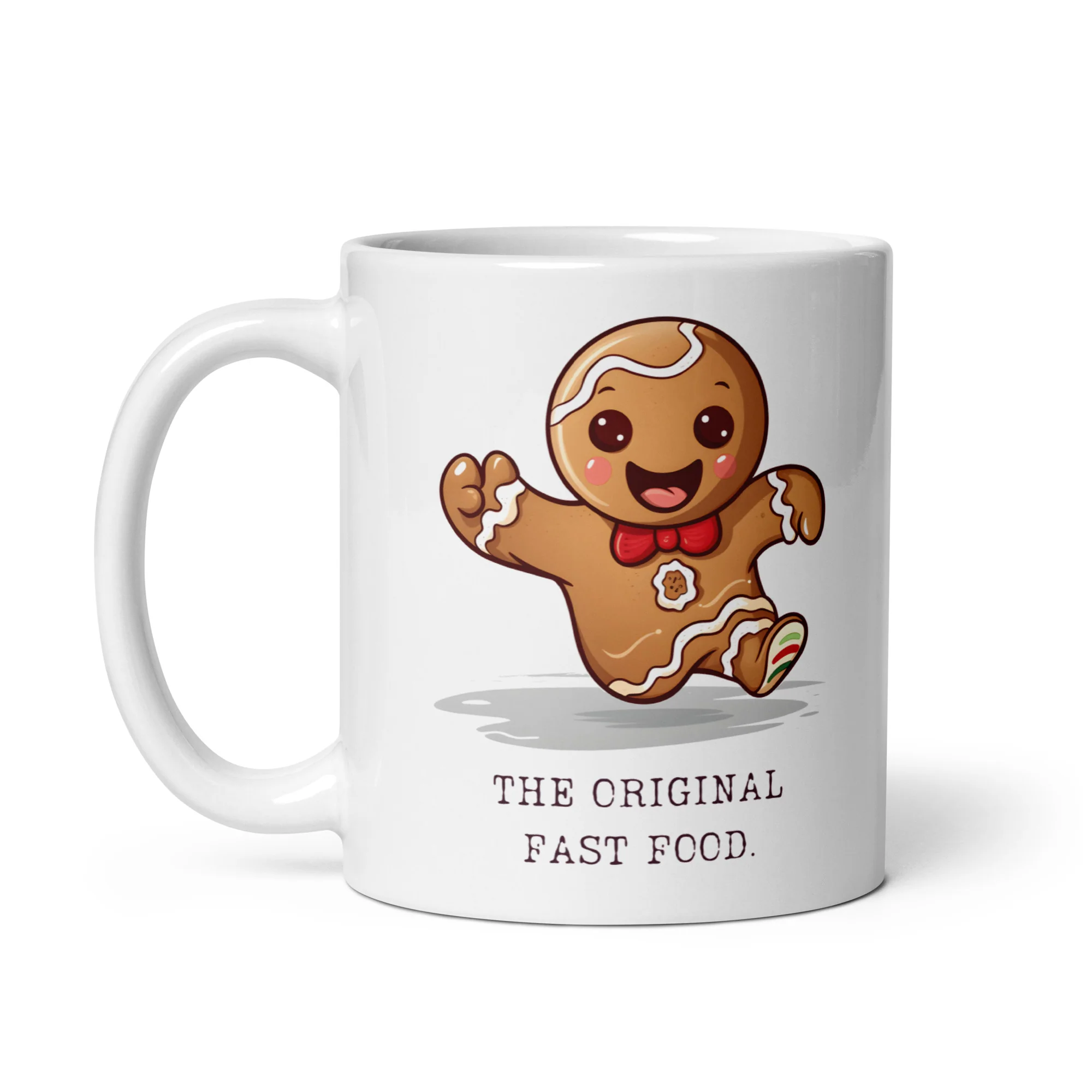Gingerbread Man: The Original Fast Food White Mug - Image 2