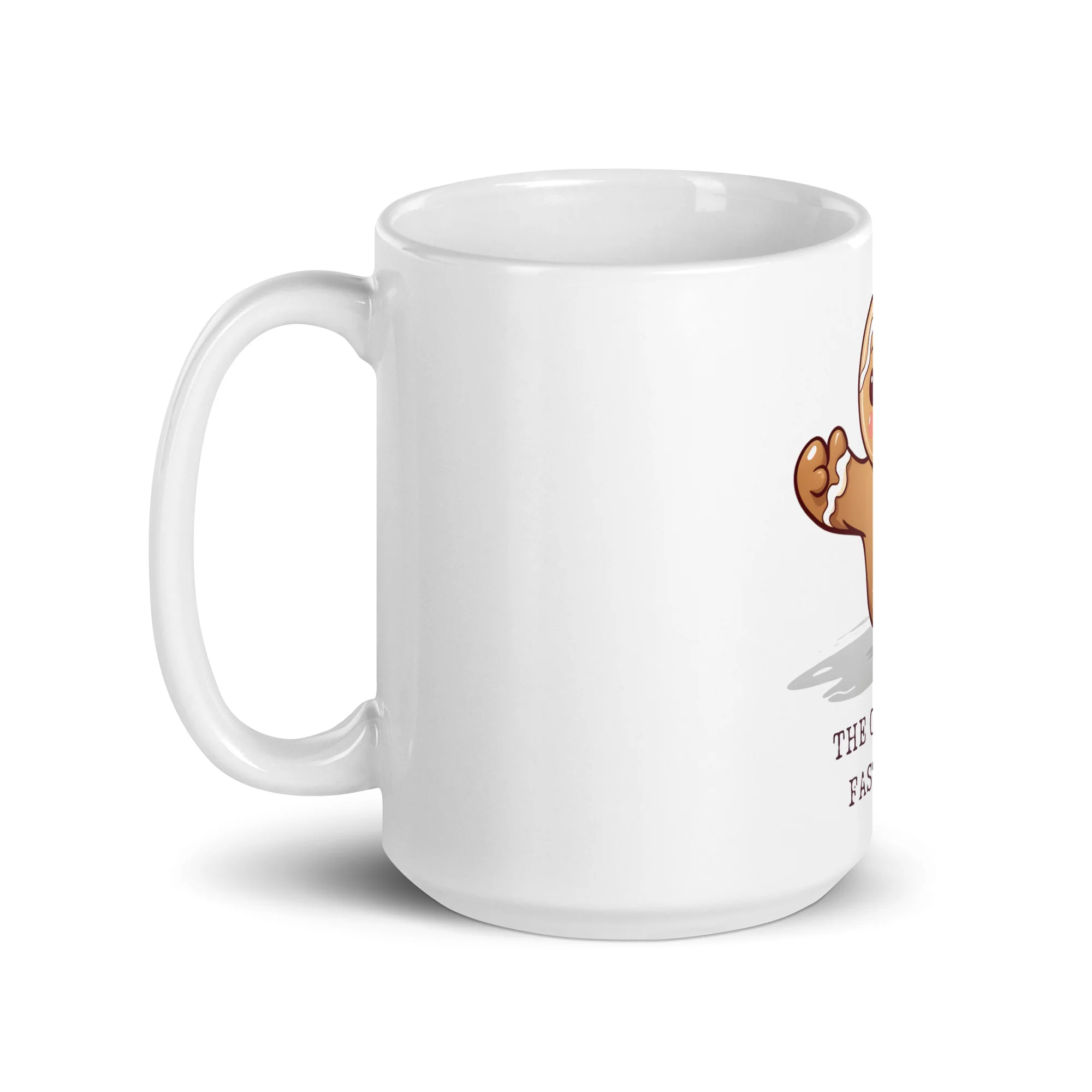 Gingerbread Man: The Original Fast Food White Mug - Image 5