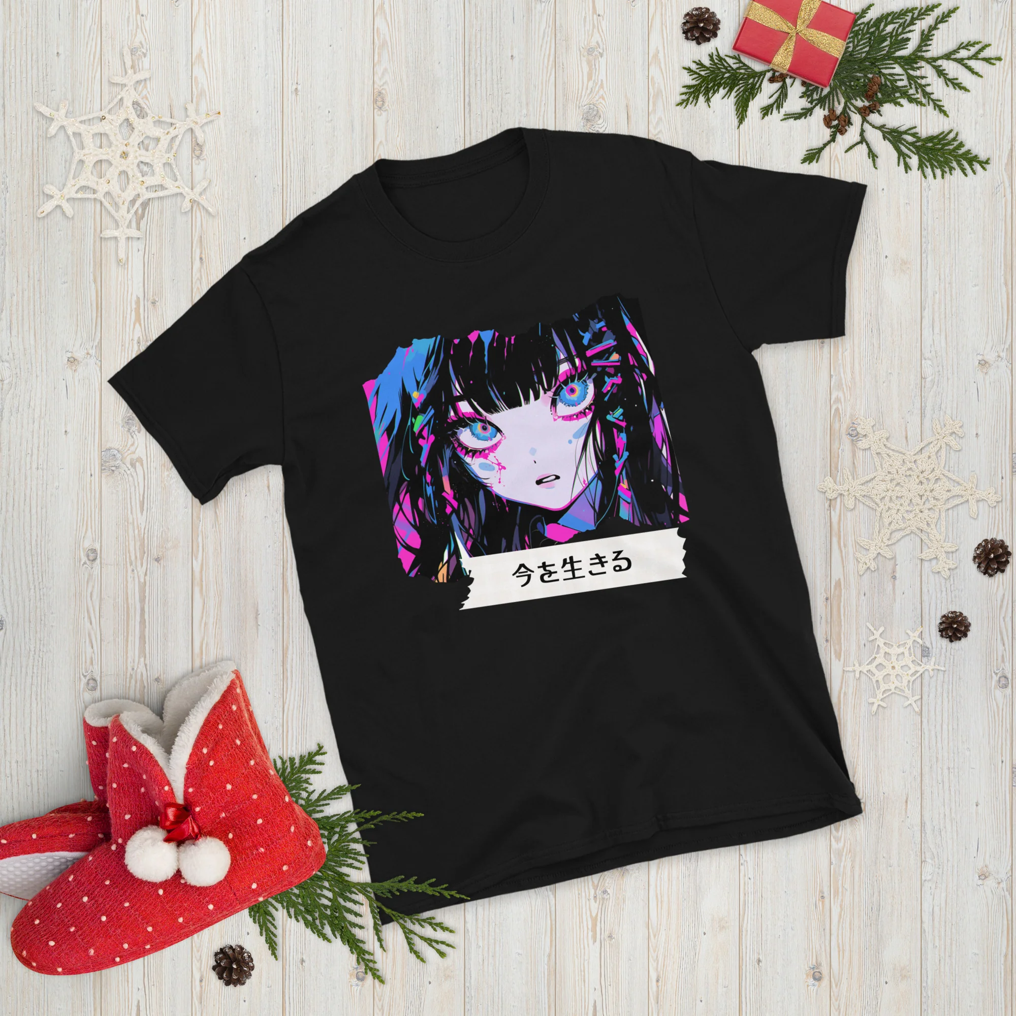 Goth Anime Girl Living Today T-Shirt - Image 4
