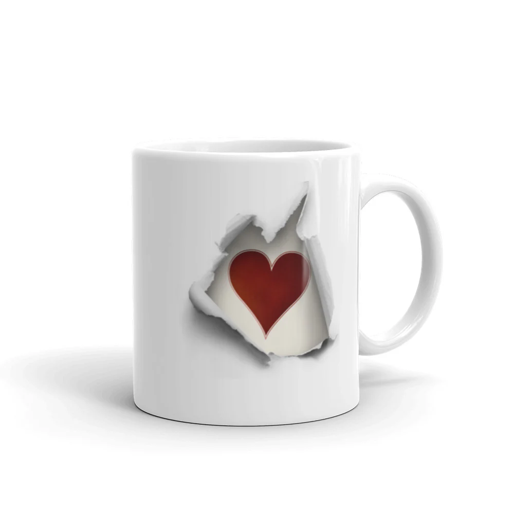 Heart Breaking Out Mug