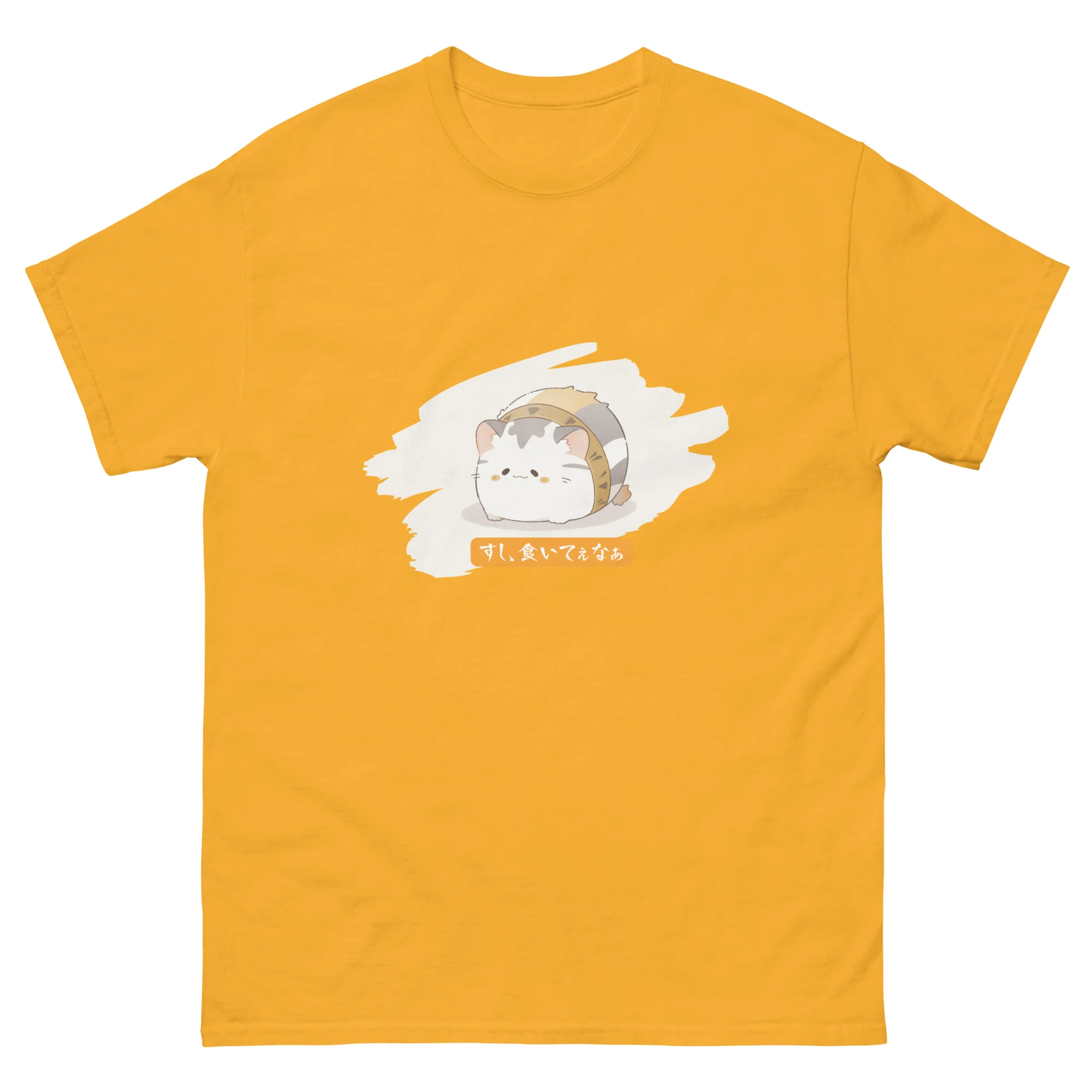 Hungry Kitty Craves Sushi in Japanese Short-Sleeve Unisex T-Shirt - Image 11