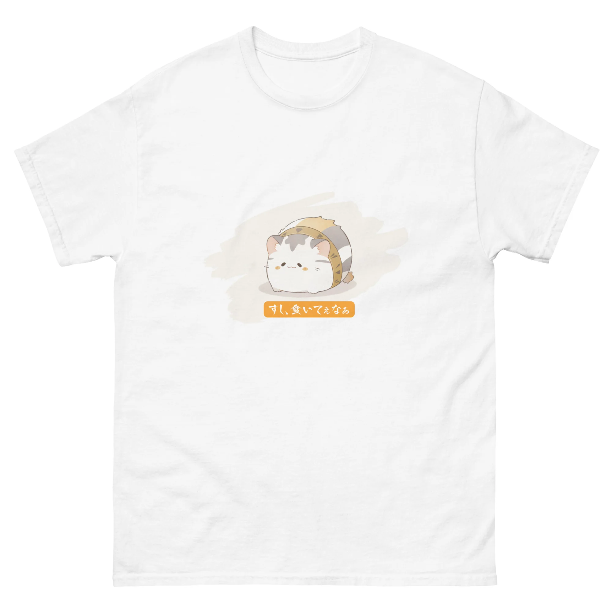 Hungry Kitty Craves Sushi in Japanese Short-Sleeve Unisex T-Shirt - Image 13