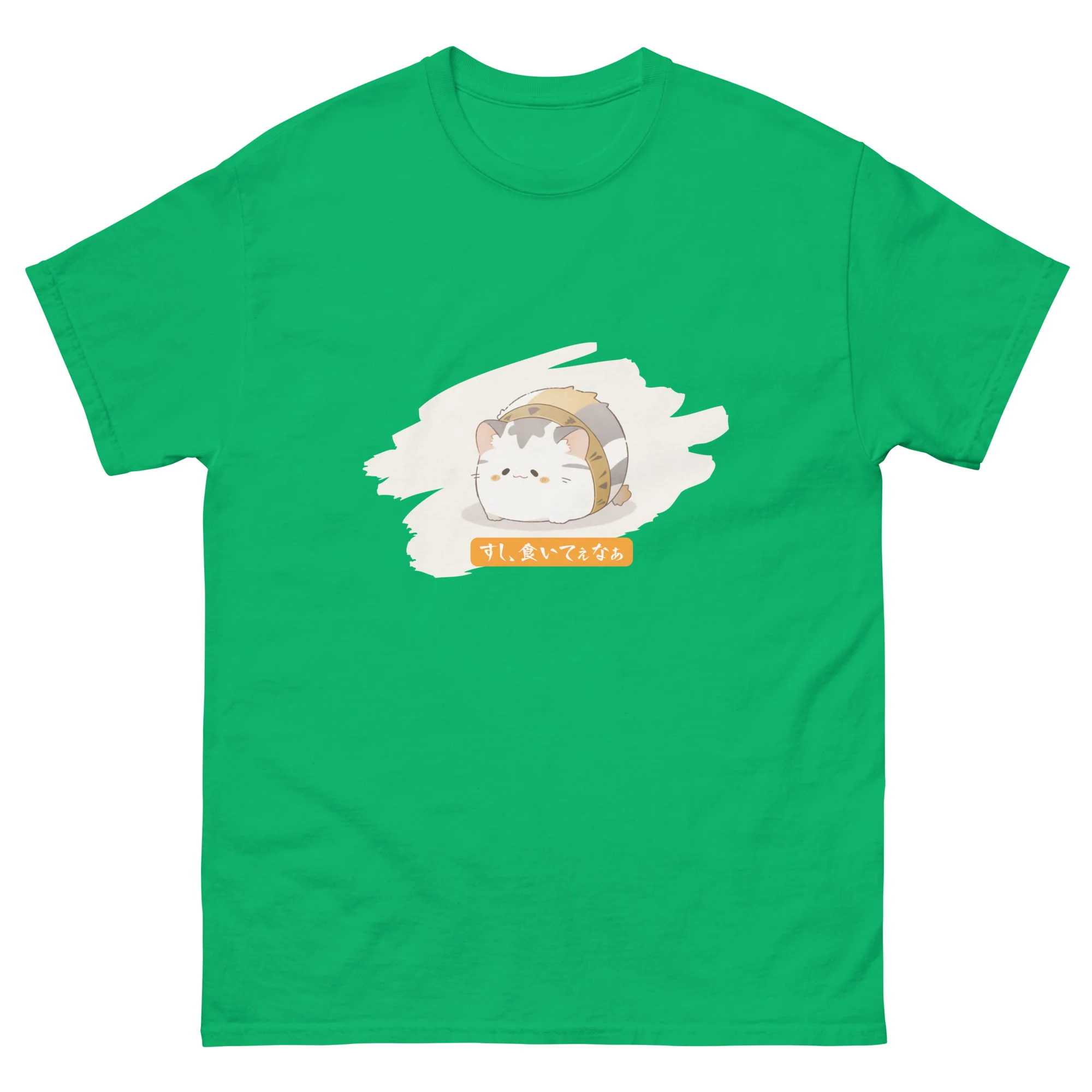 Hungry Kitty Craves Sushi in Japanese Short-Sleeve Unisex T-Shirt - Image 9