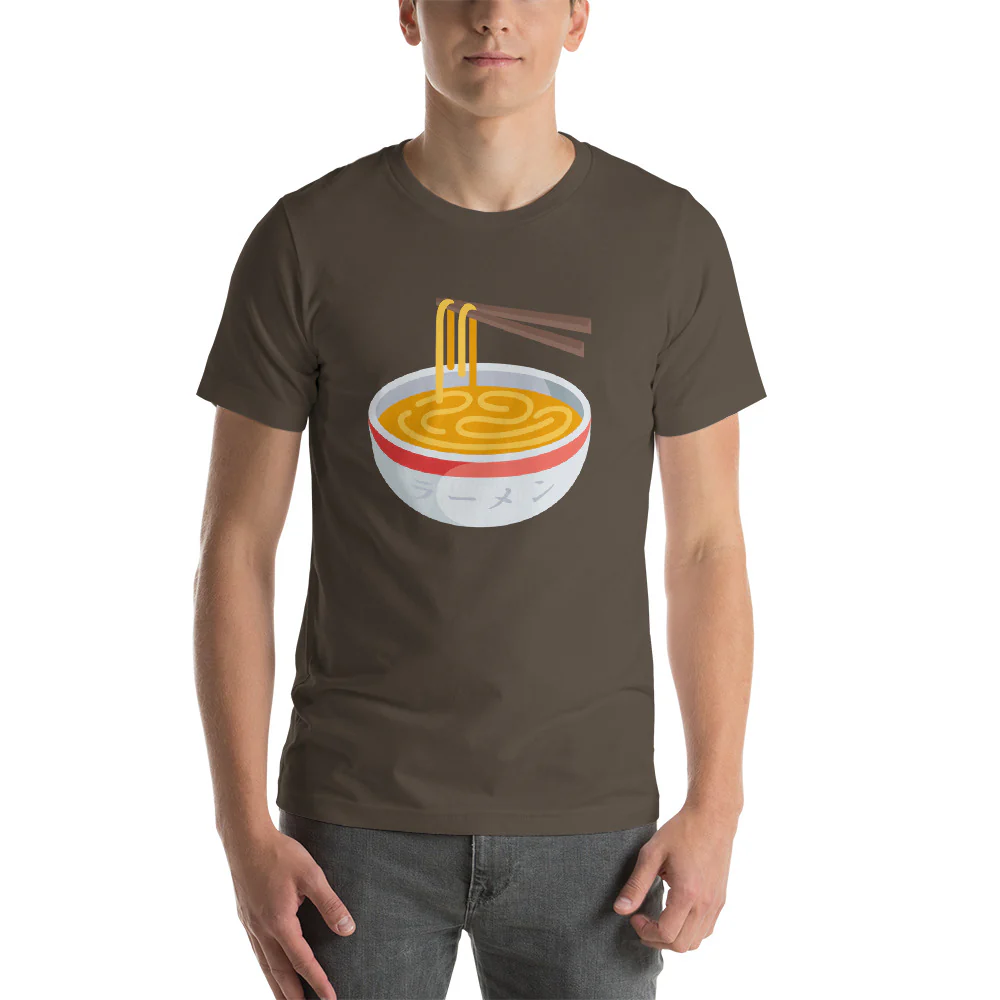 I Love Ramen Shirt with Japanese Katakana Shirt. Short-Sleeve Unisex T-Shirt - Image 7