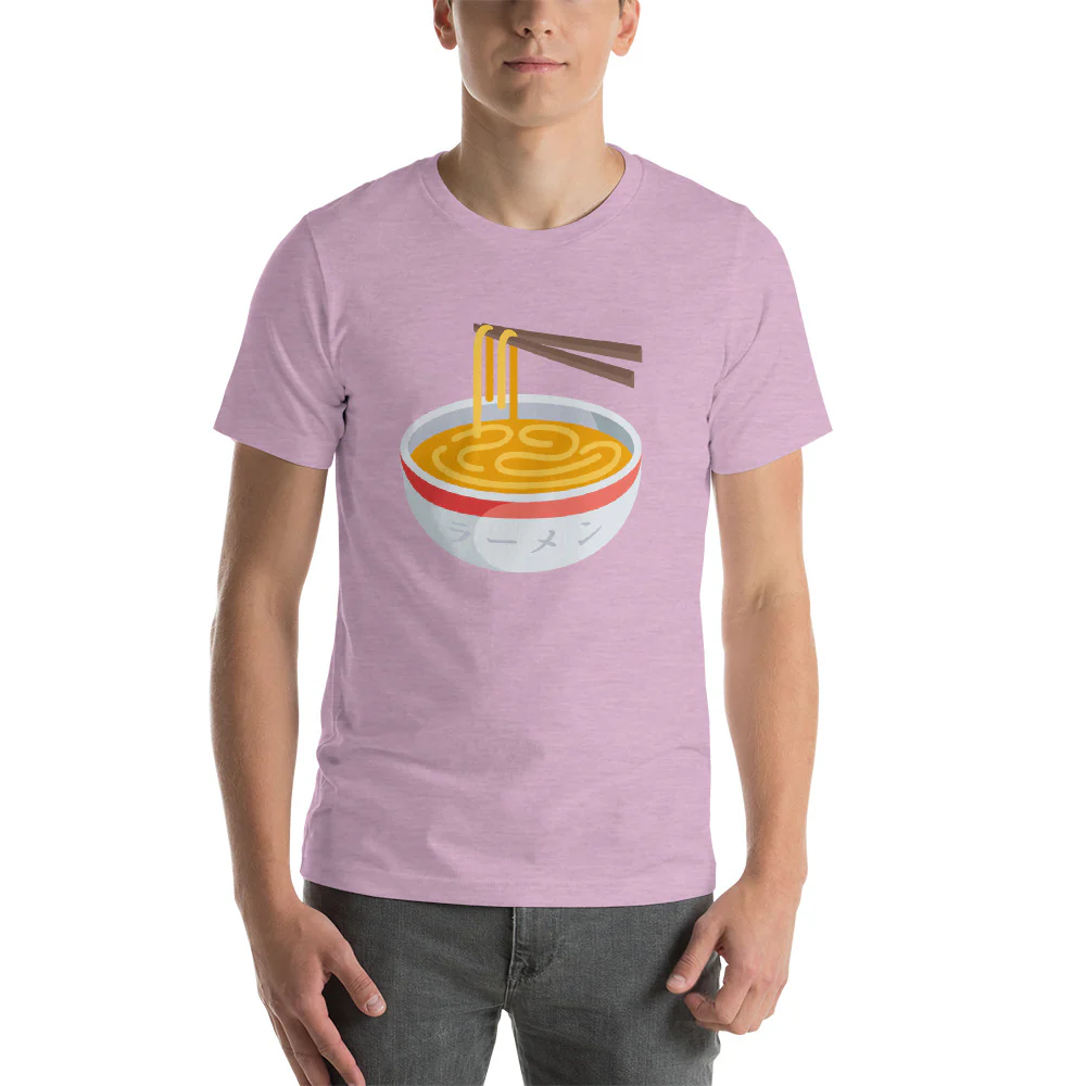 I Love Ramen Shirt with Japanese Katakana Shirt. Short-Sleeve Unisex T-Shirt - Image 10