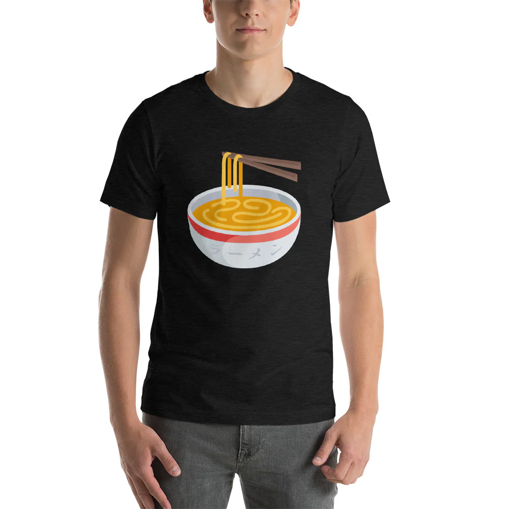 I Love Ramen Shirt with Japanese Katakana Shirt. Short-Sleeve Unisex T-Shirt - Image 6