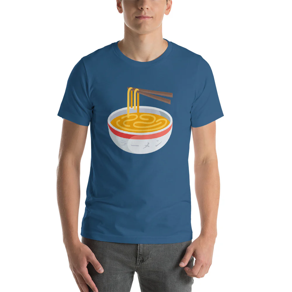 I Love Ramen Shirt with Japanese Katakana Shirt. Short-Sleeve Unisex T-Shirt - Image 8