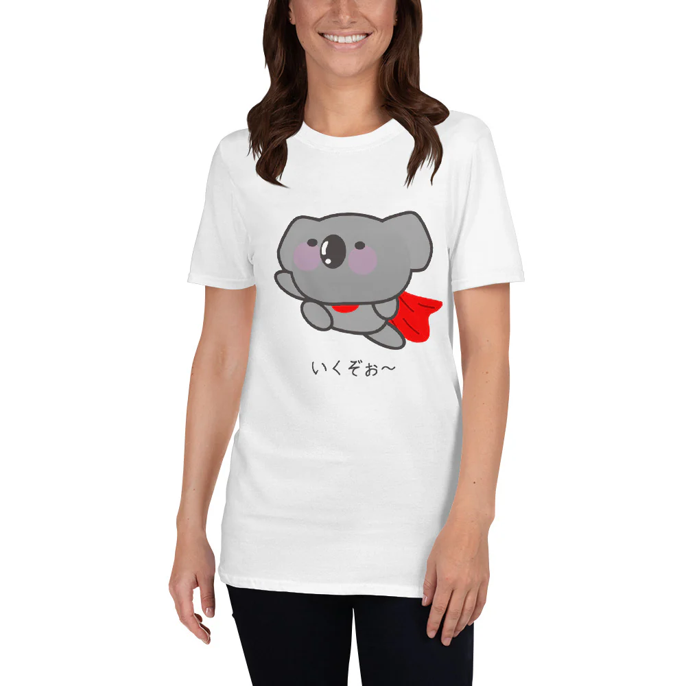 Ikuzo~! I'm off! Funny and Cute Japanese Super Koala Bear  Short-Sleeve Unisex T-Shirt