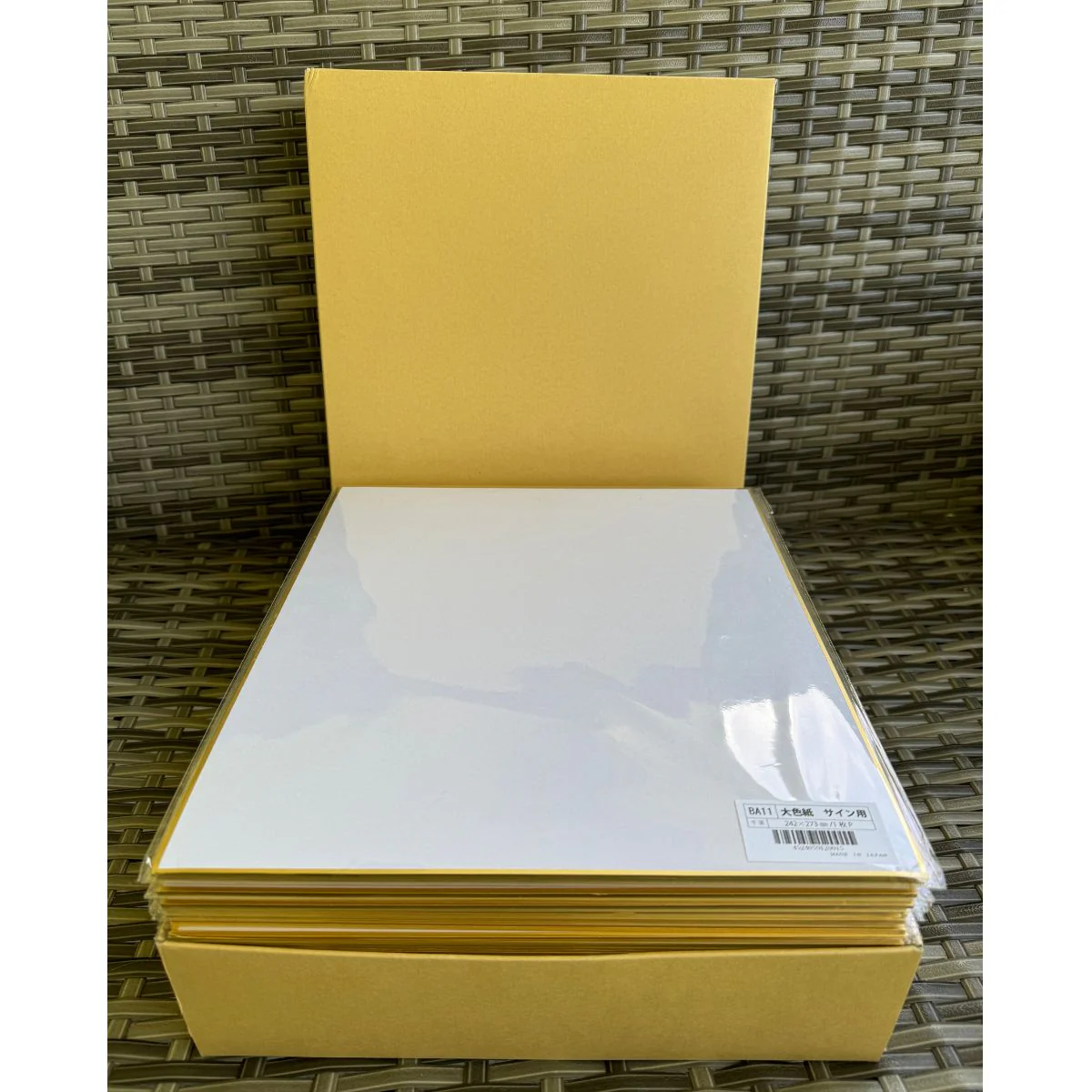 50 Shikishi Board Set 9.5 x 10.75" Gold Bordered for Japanese Art or Calligraphy (Pack of 50) - Image 10