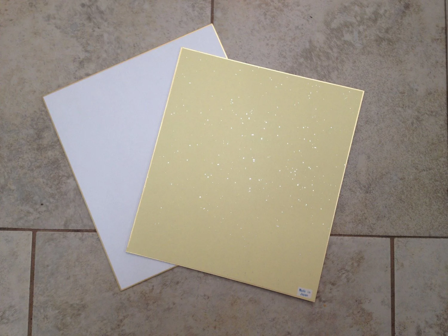 50 Shikishi Board Set 9.5 x 10.75" Gold Bordered for Japanese Art or Calligraphy (Pack of 50) - Image 4