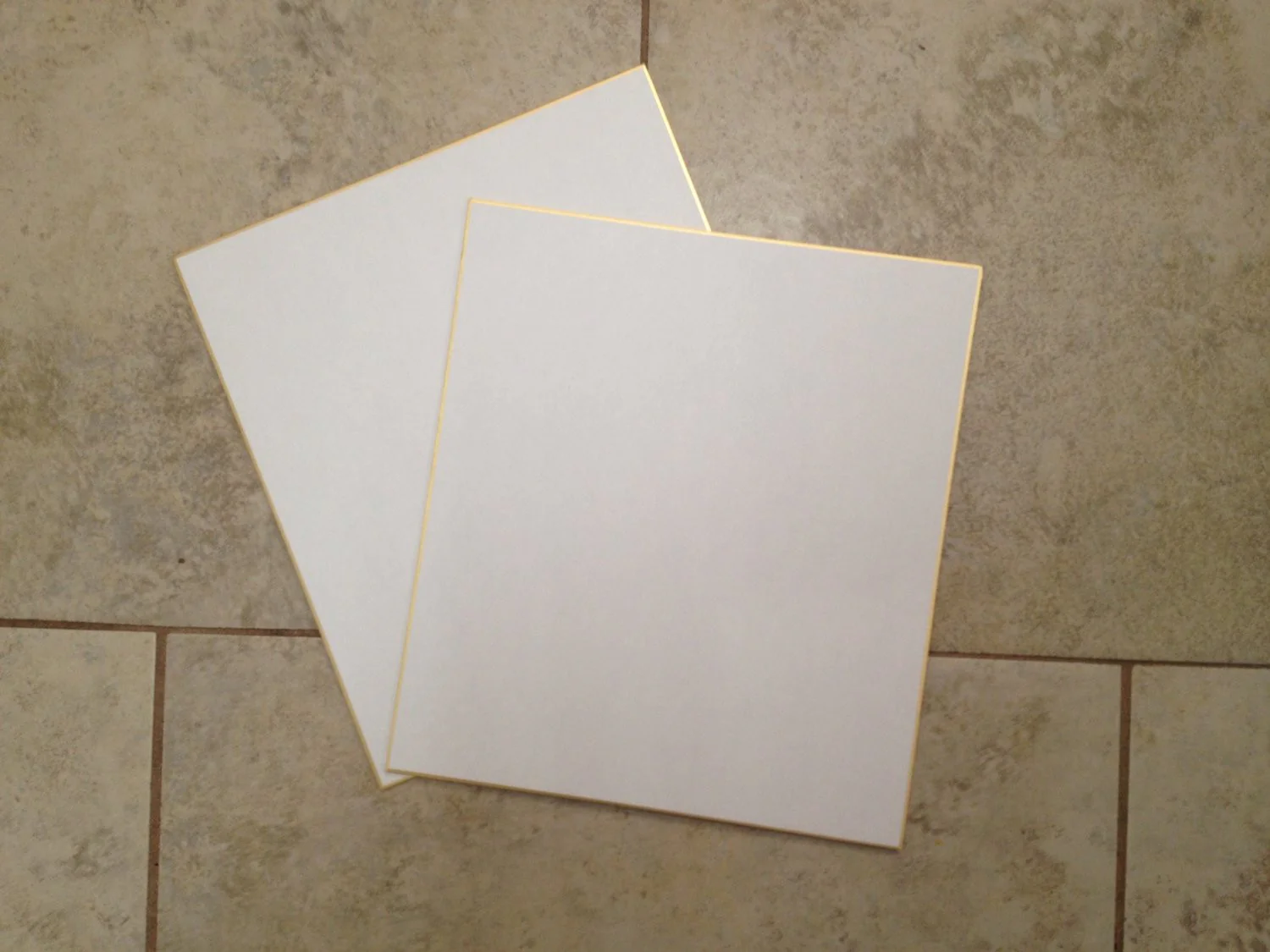 50 Shikishi Board Set 9.5 x 10.75" Gold Bordered for Japanese Art or Calligraphy (Pack of 50) - Image 5