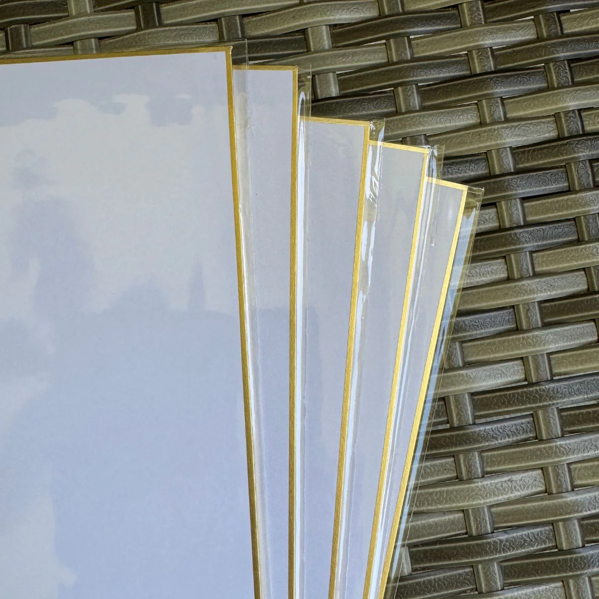 50 Shikishi Board Set 9.5 x 10.75" Gold Bordered for Japanese Art or Calligraphy (Pack of 50) - Image 8