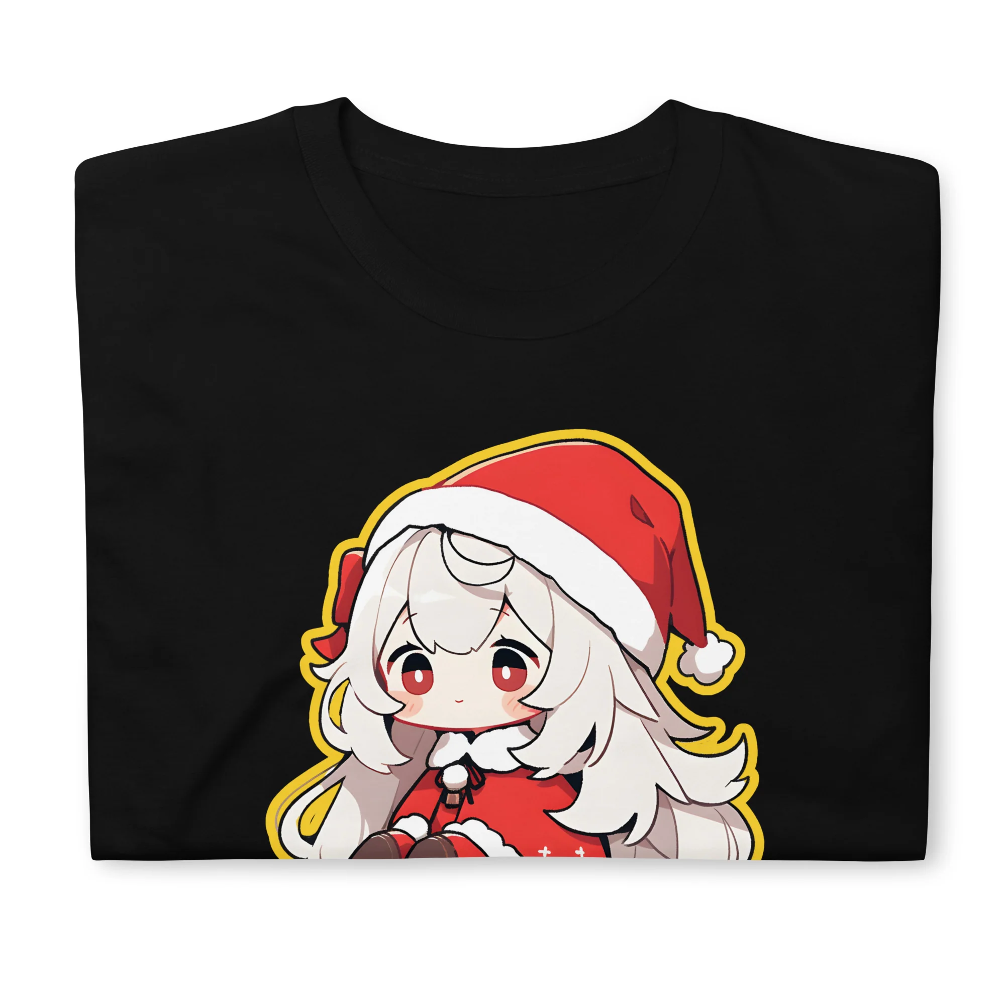 Japanese Anime Chibi Merikuri Santa Girl T-Shirt - Image 2