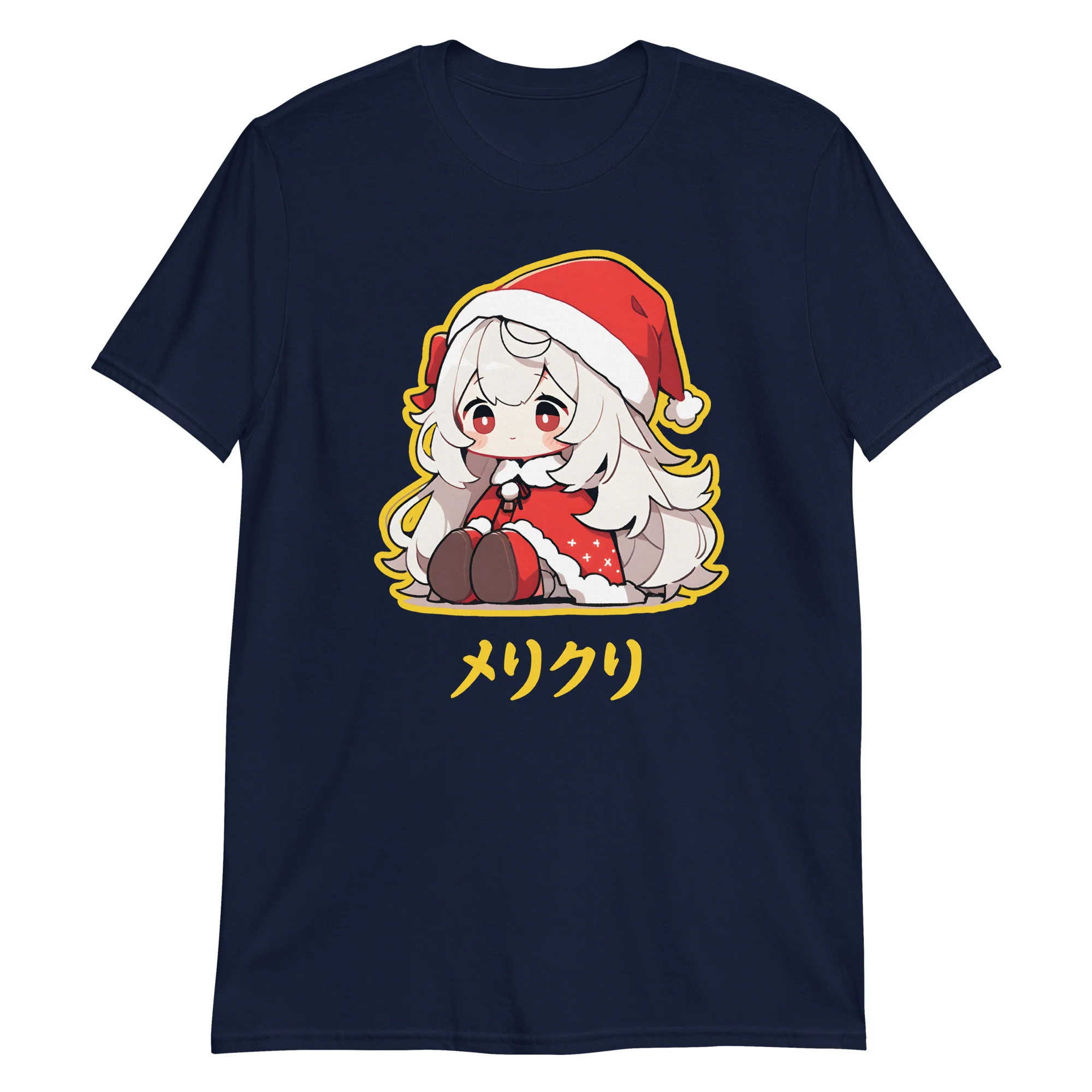 Japanese Anime Chibi Merikuri Santa Girl T-Shirt - Image 5