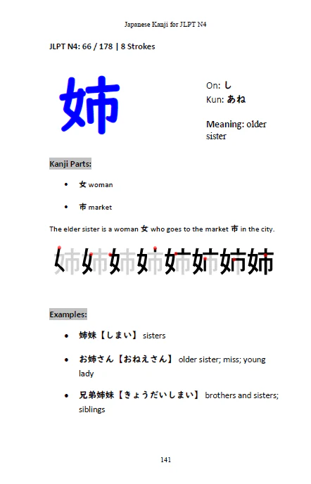 Japanese Kanji for JLPT N4-Master the Japanese Language Proficiency Test N4 [Paperback] - Image 3