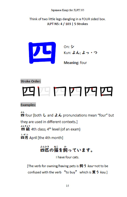 Japanese Kanji for JLPT N5-Master the Japanese Language Proficiency Test N5 [Paperback] - Image 5
