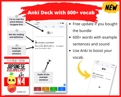 JLPT N4 BUNDLE Japanese Kanji, Grammar, & Vocabulary + More [DIGITAL DOWNLOAD] - Image 3