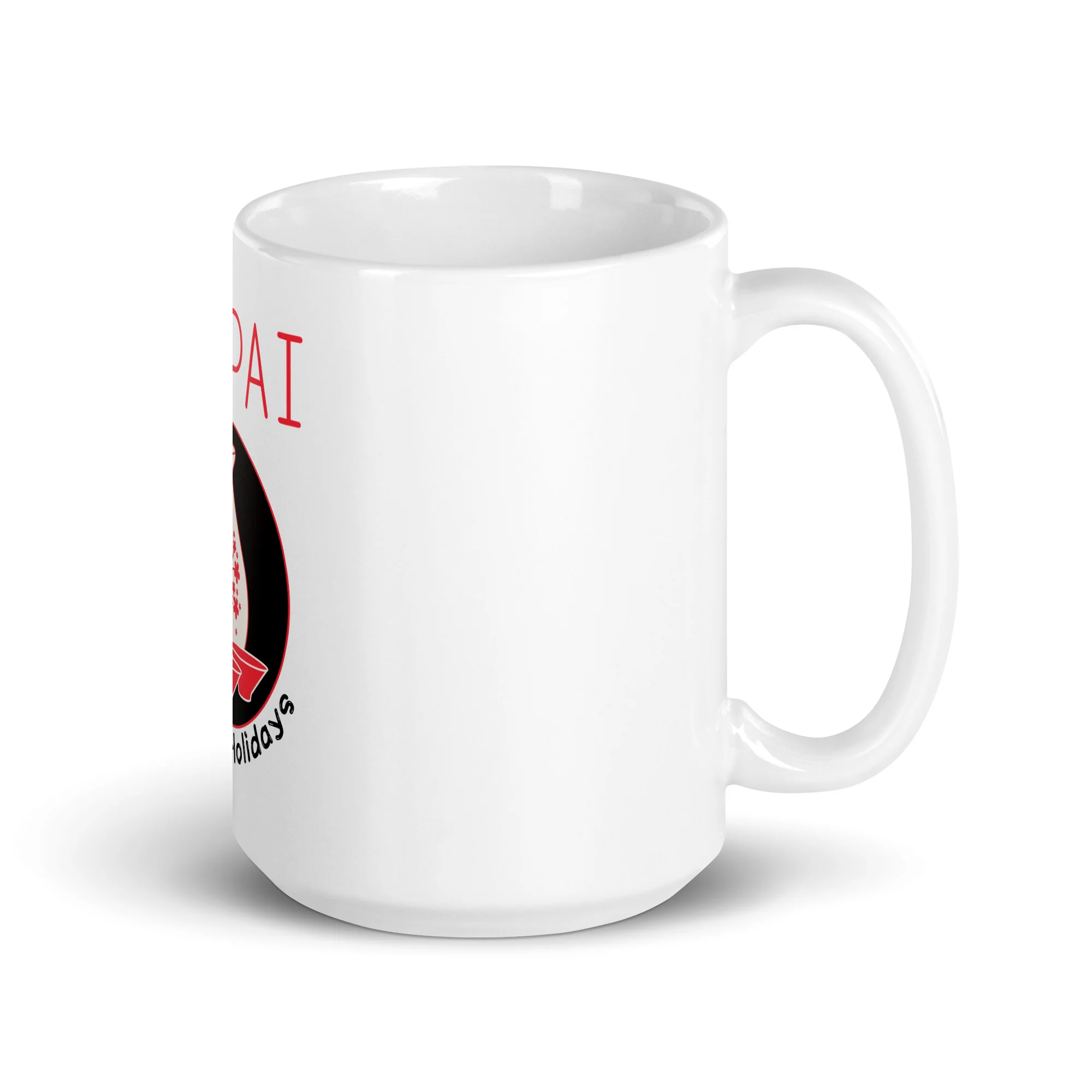 Kanpai for the Holidays Japanese Sake White Mug - Image 4