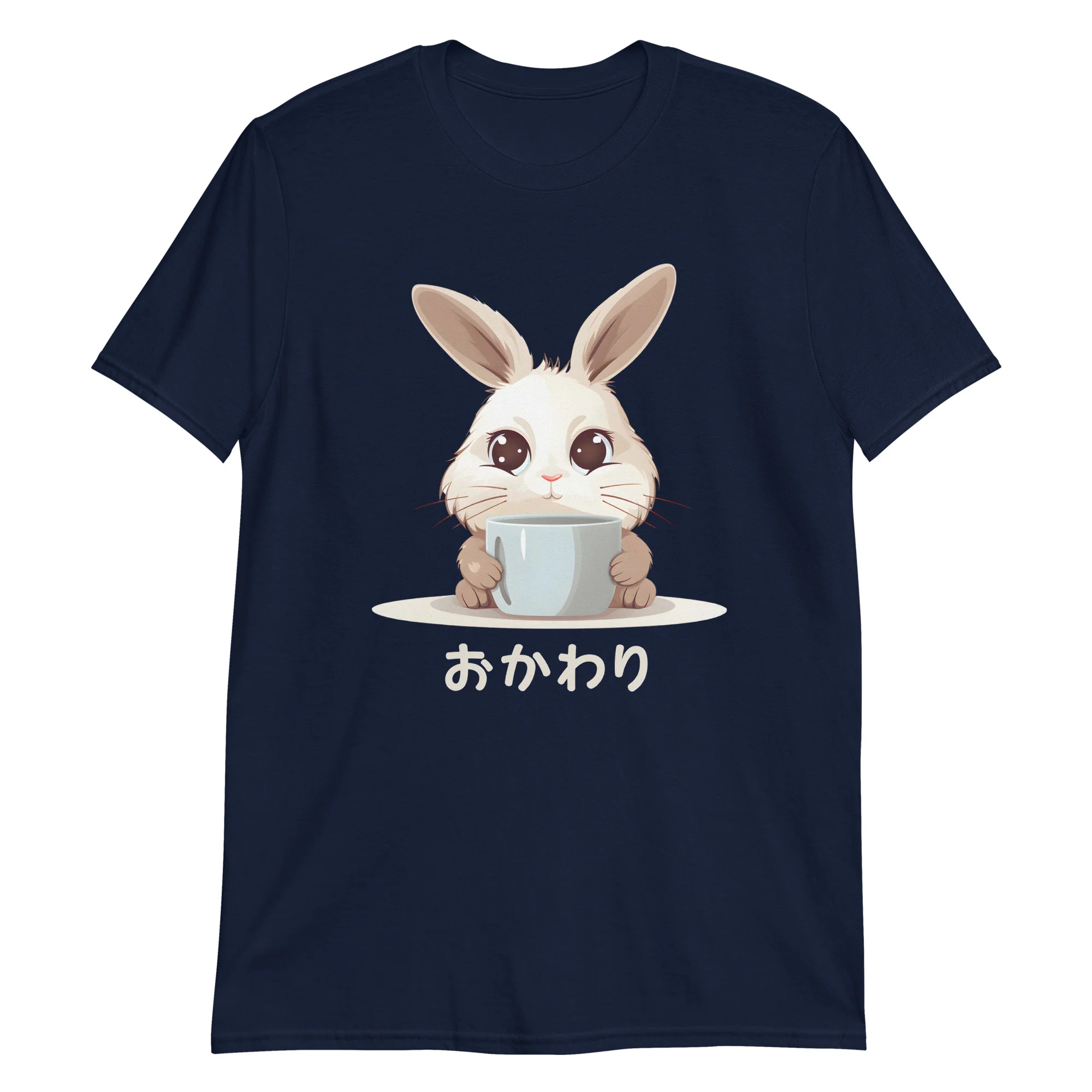 Kawaii Bunny: Okawari Coffee Refill T-Shirt - Image 3