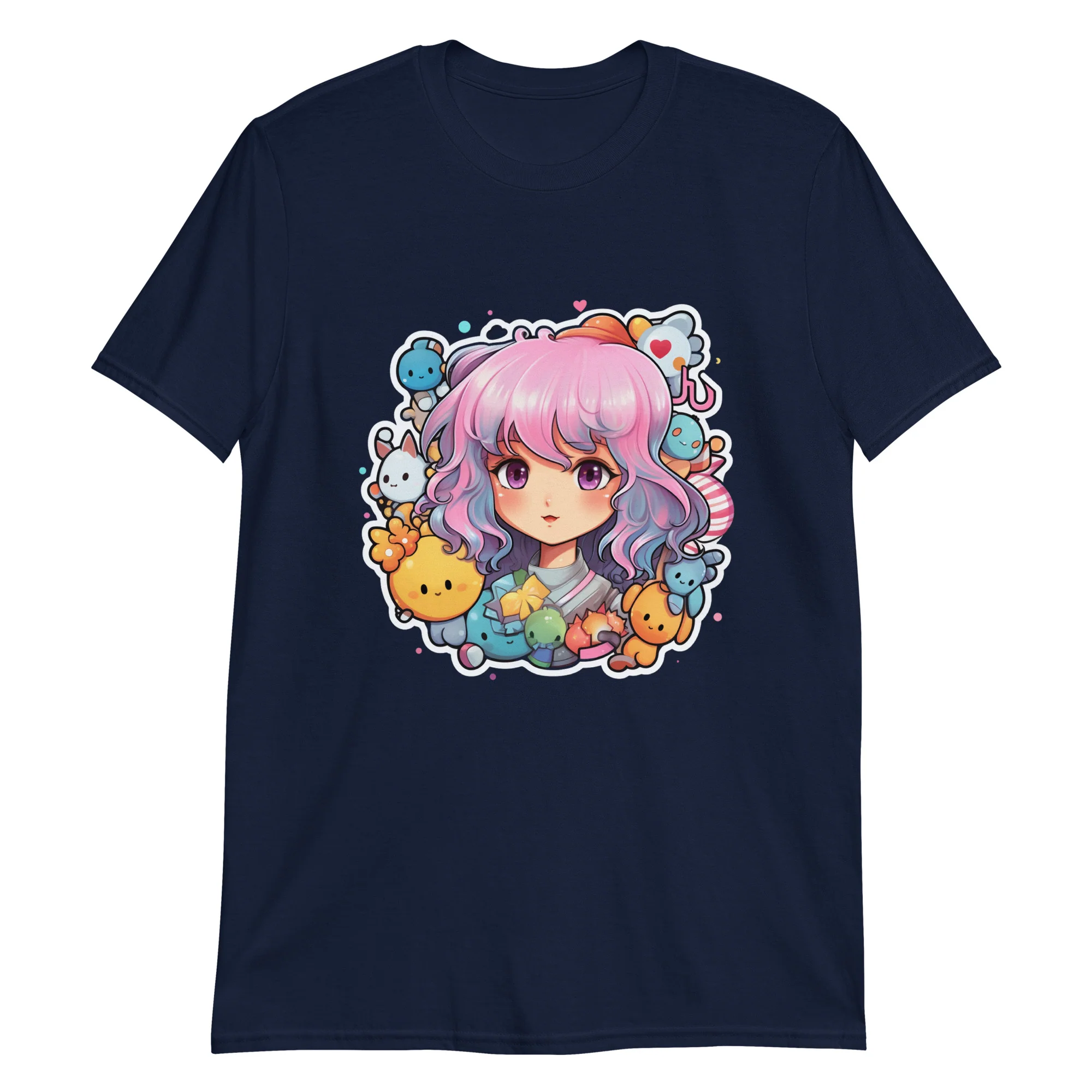 Kawaii Kingdom Anime Girl Cute Critters T-Shirt - Image 5